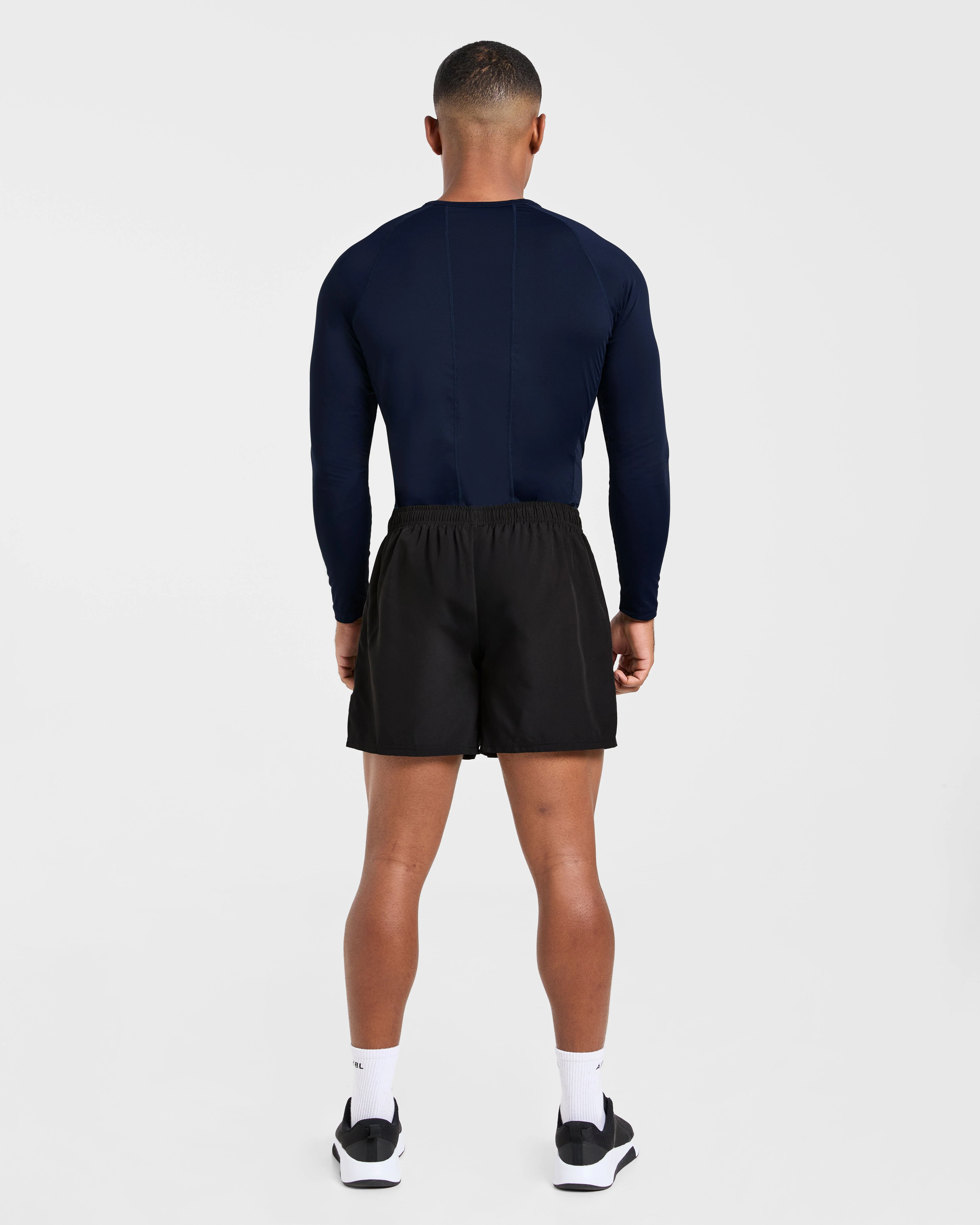 Compression Long Sleeve T Shirt - Navy - Image 4