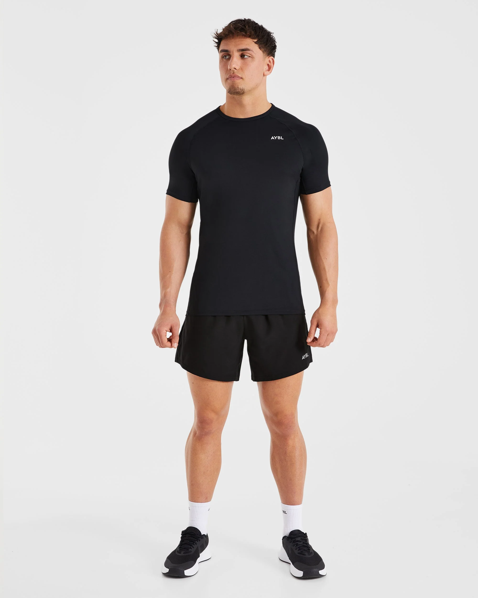 Compression Relaxed T Shirt - Black - Image 3
