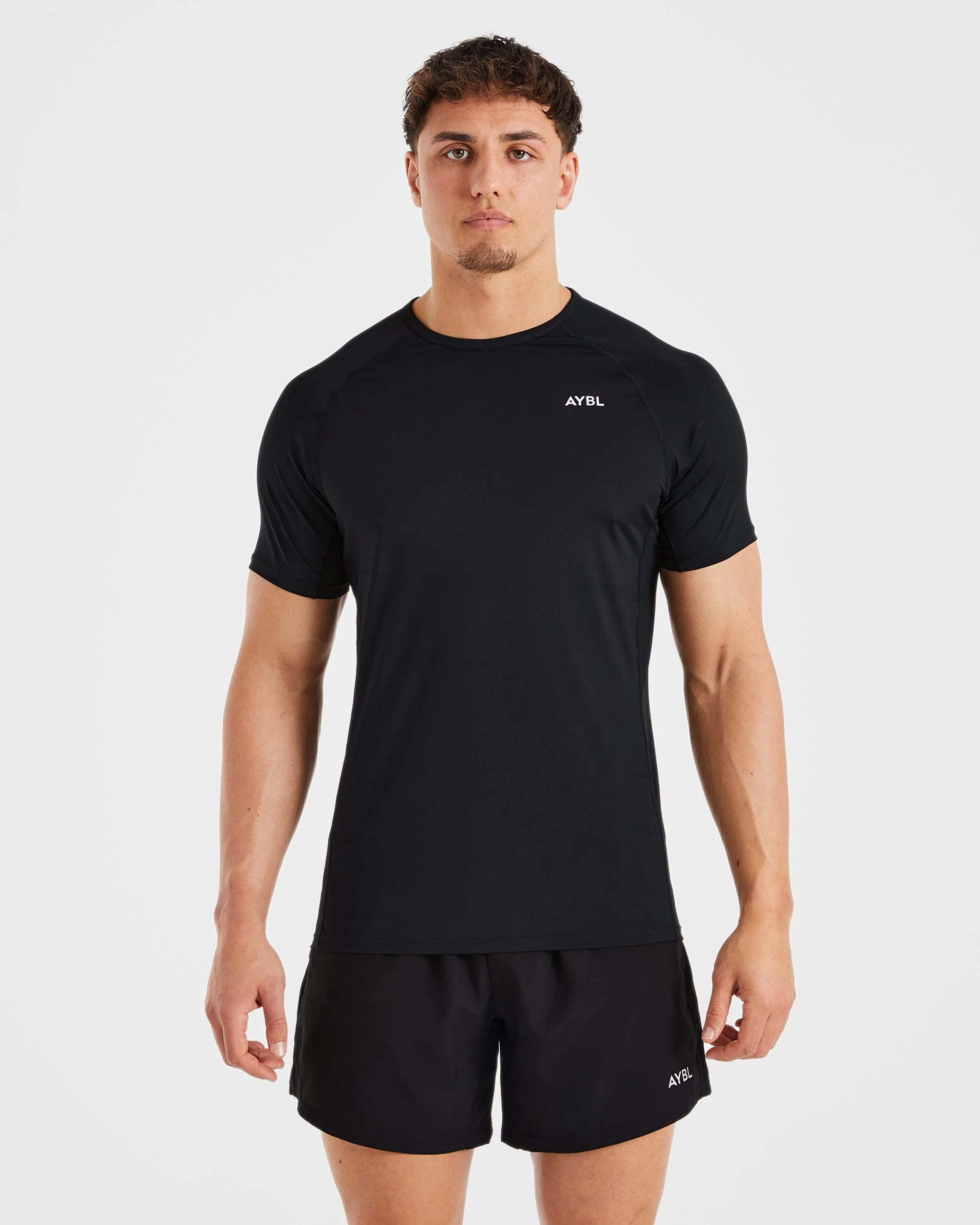 Compression Relaxed T Shirt - Black - Image 9