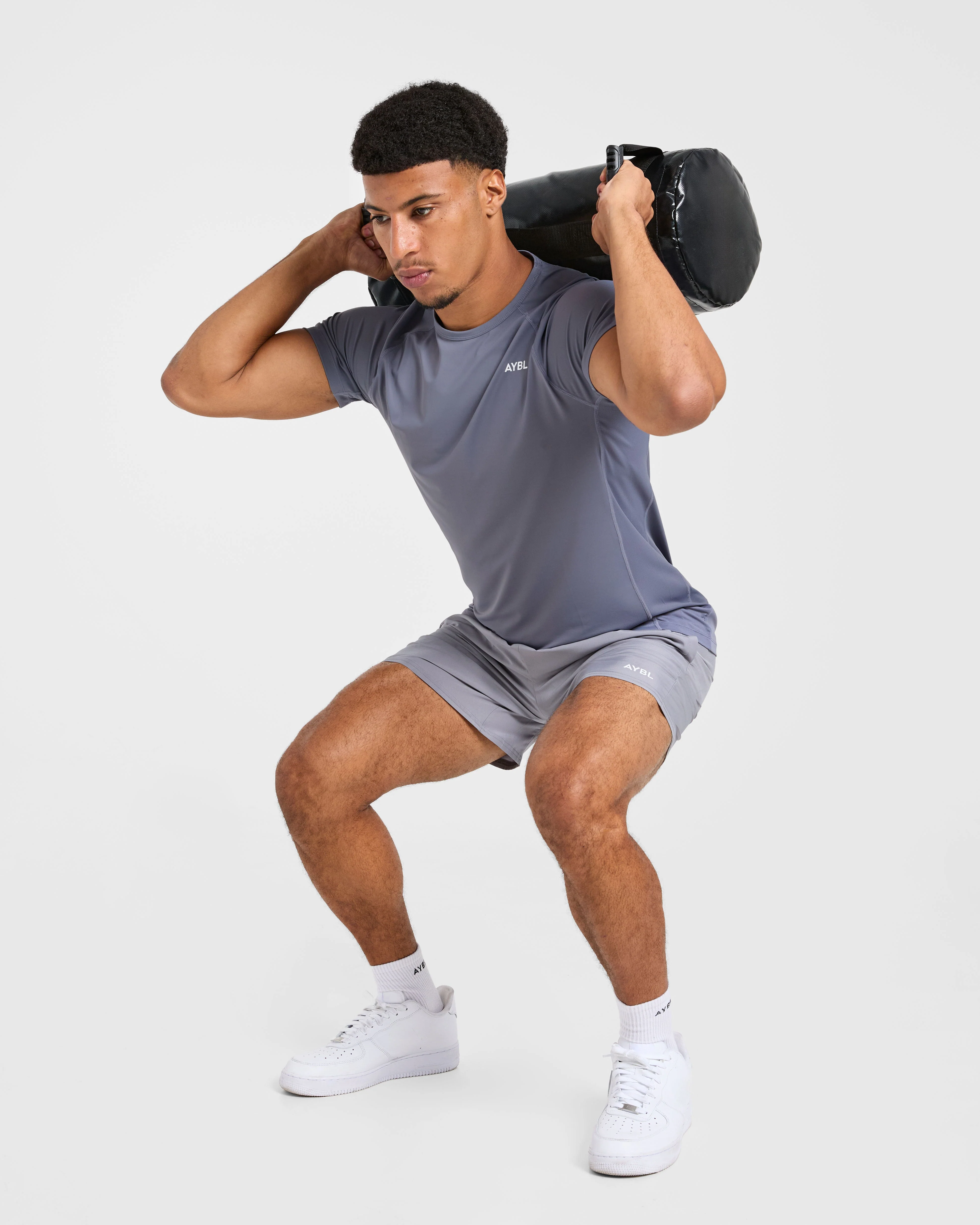 Compression Relaxed T Shirt - Slate Grey - Image 8