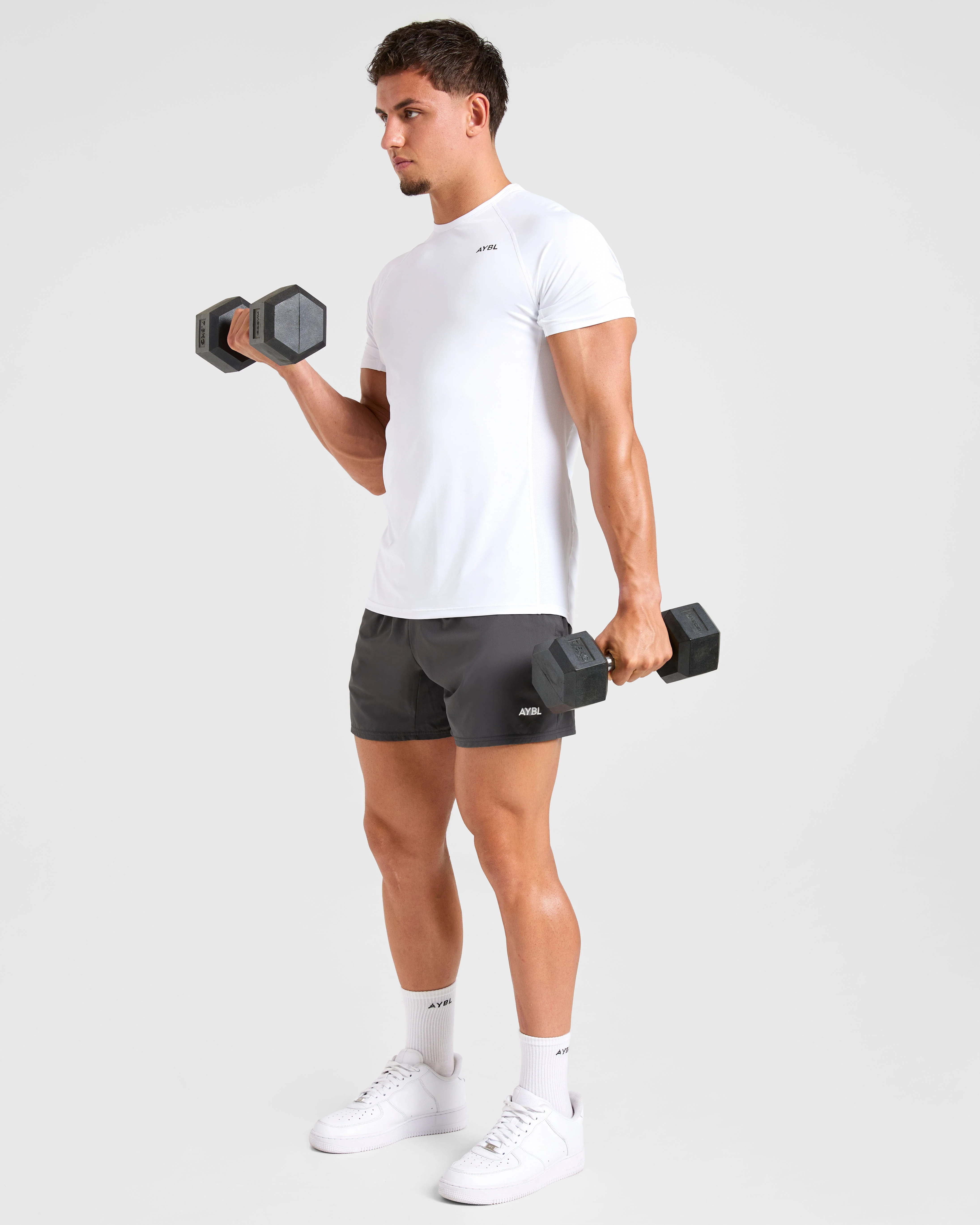Compression Relaxed T Shirt - White - Image 7