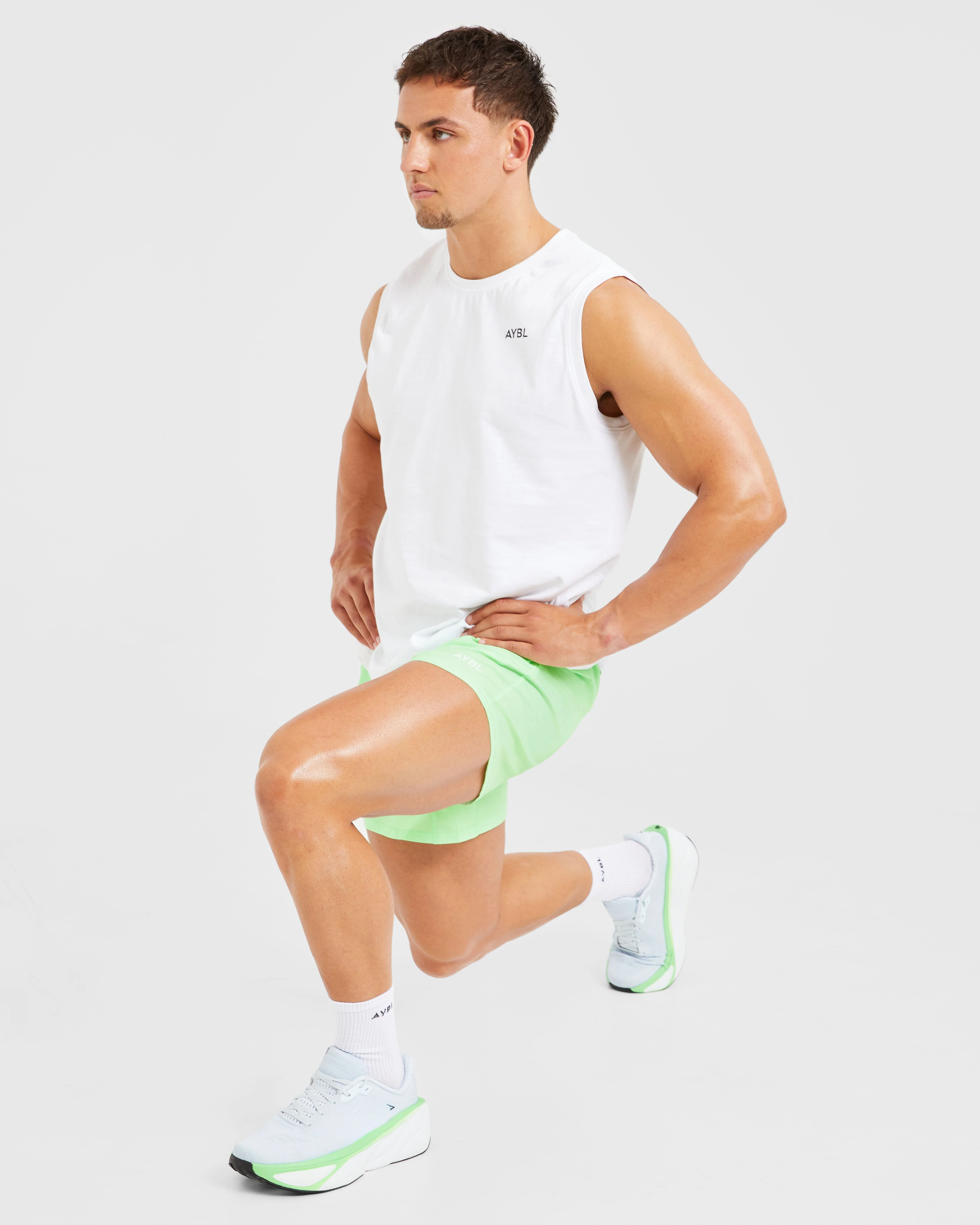 Core 5" Shorts - Lime Green - Image 7