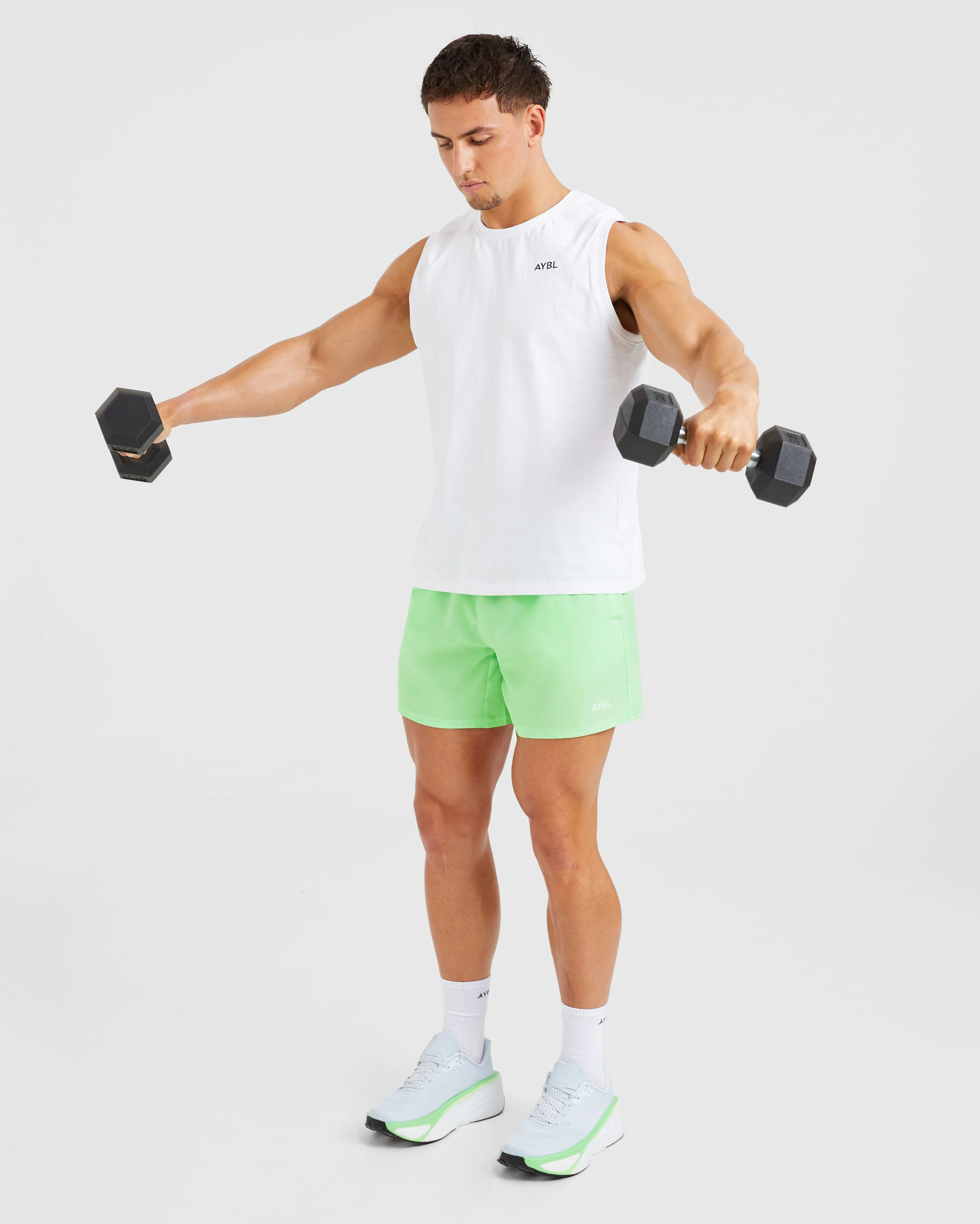 Core 5" Shorts - Lime Green - Image 8