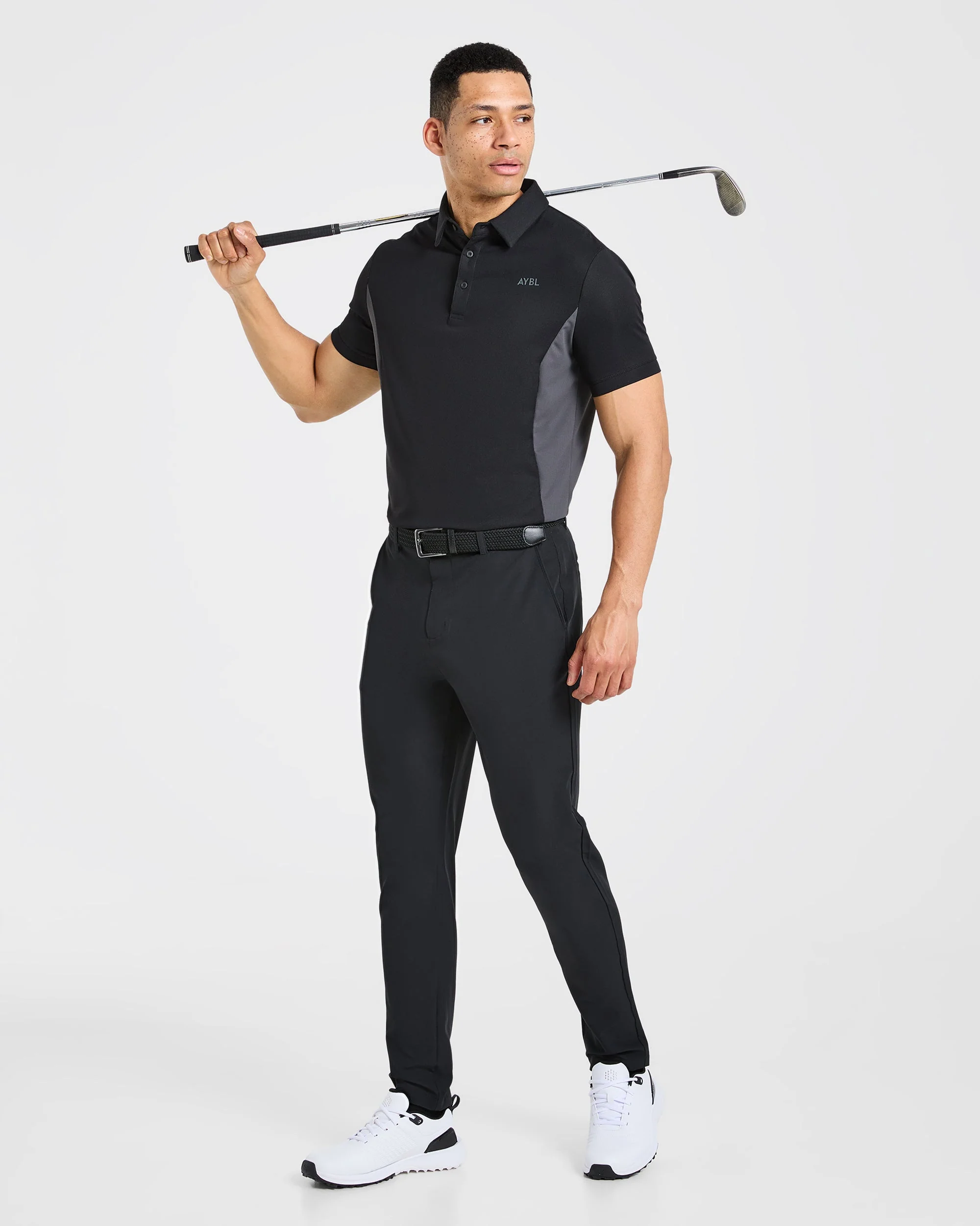 Edge Polo - Black/Charcoal - Image 7