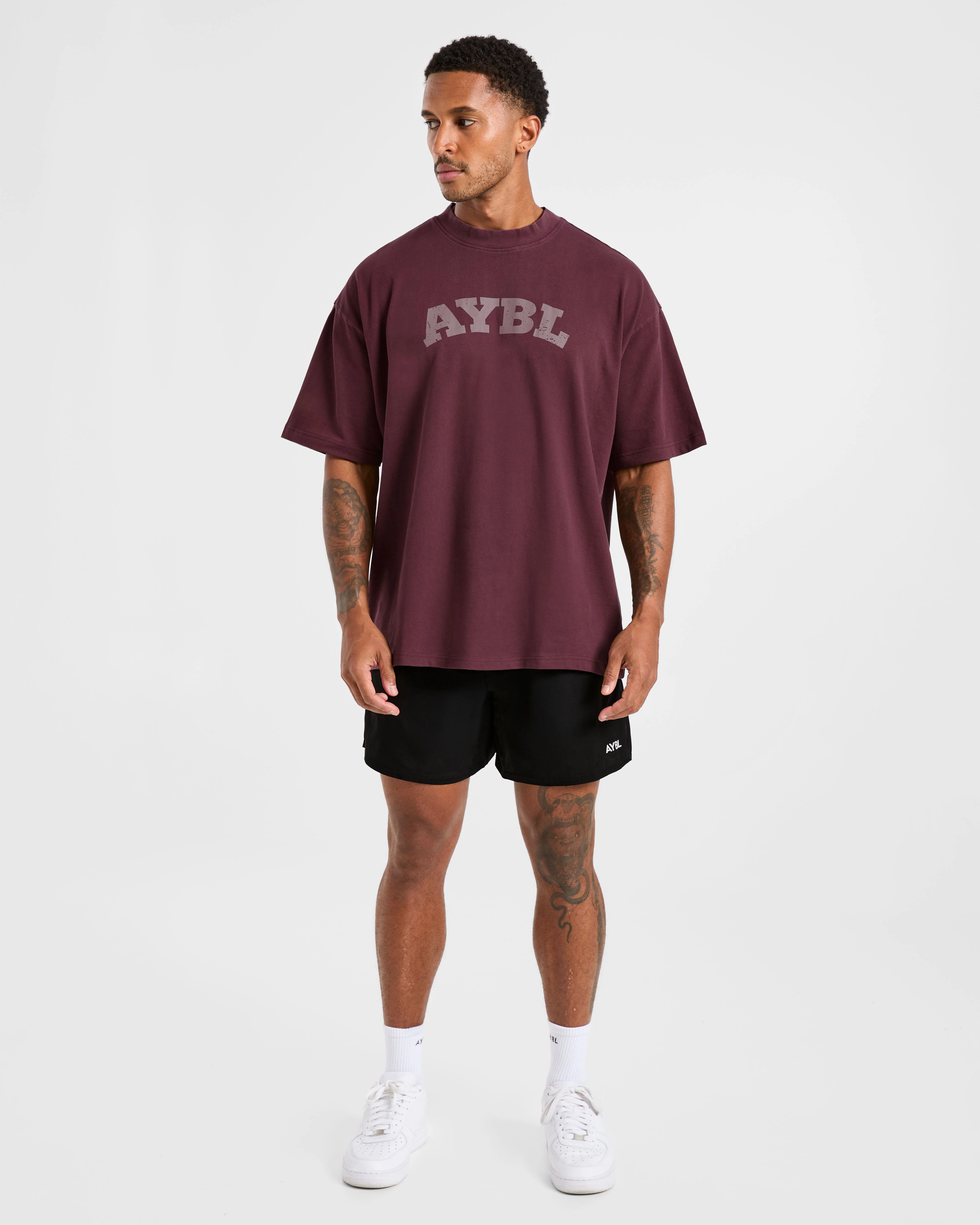 Elite Oversized T Shirt- Dusty Plum - Image 3