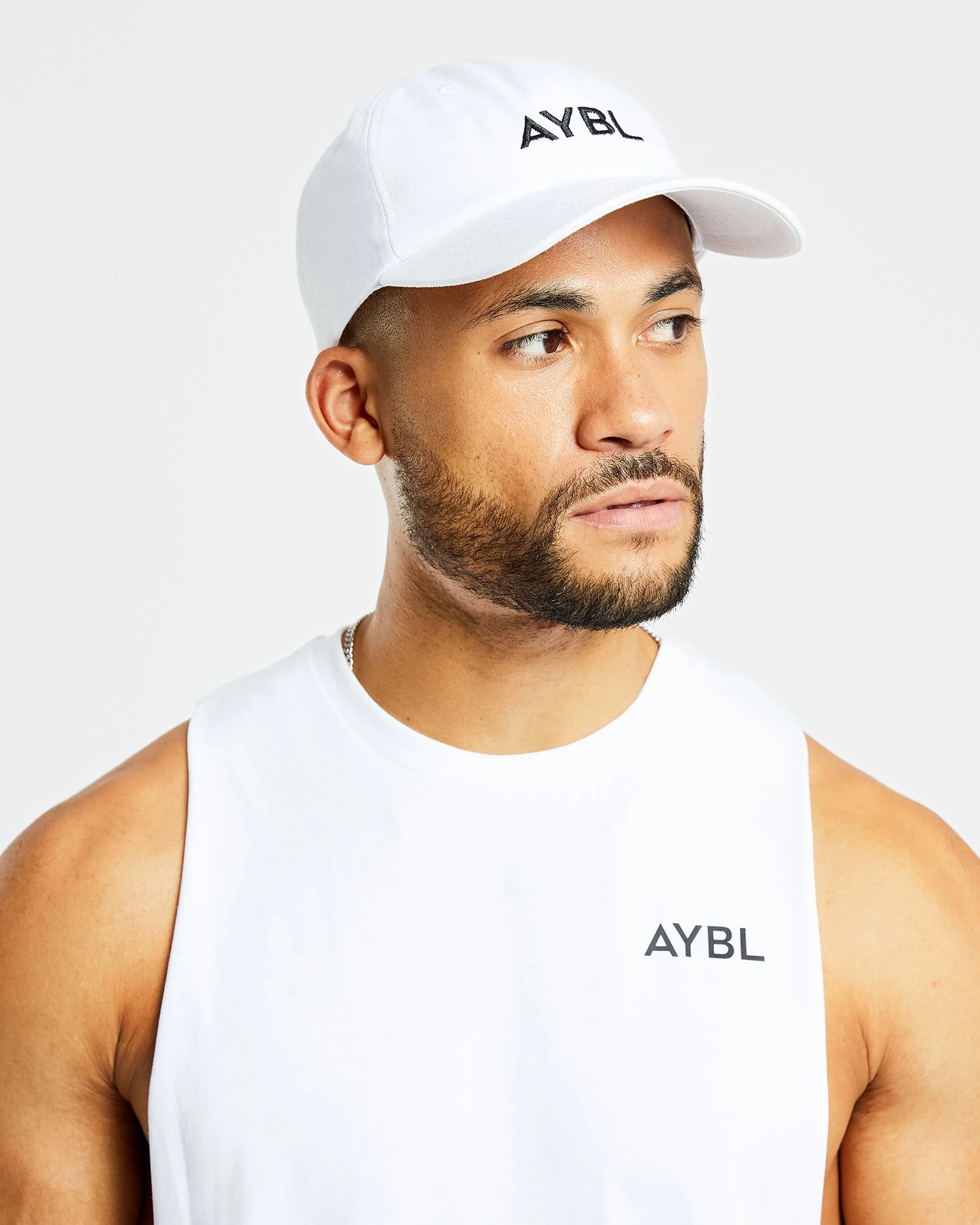 Embroidered Cap - White - Image 3