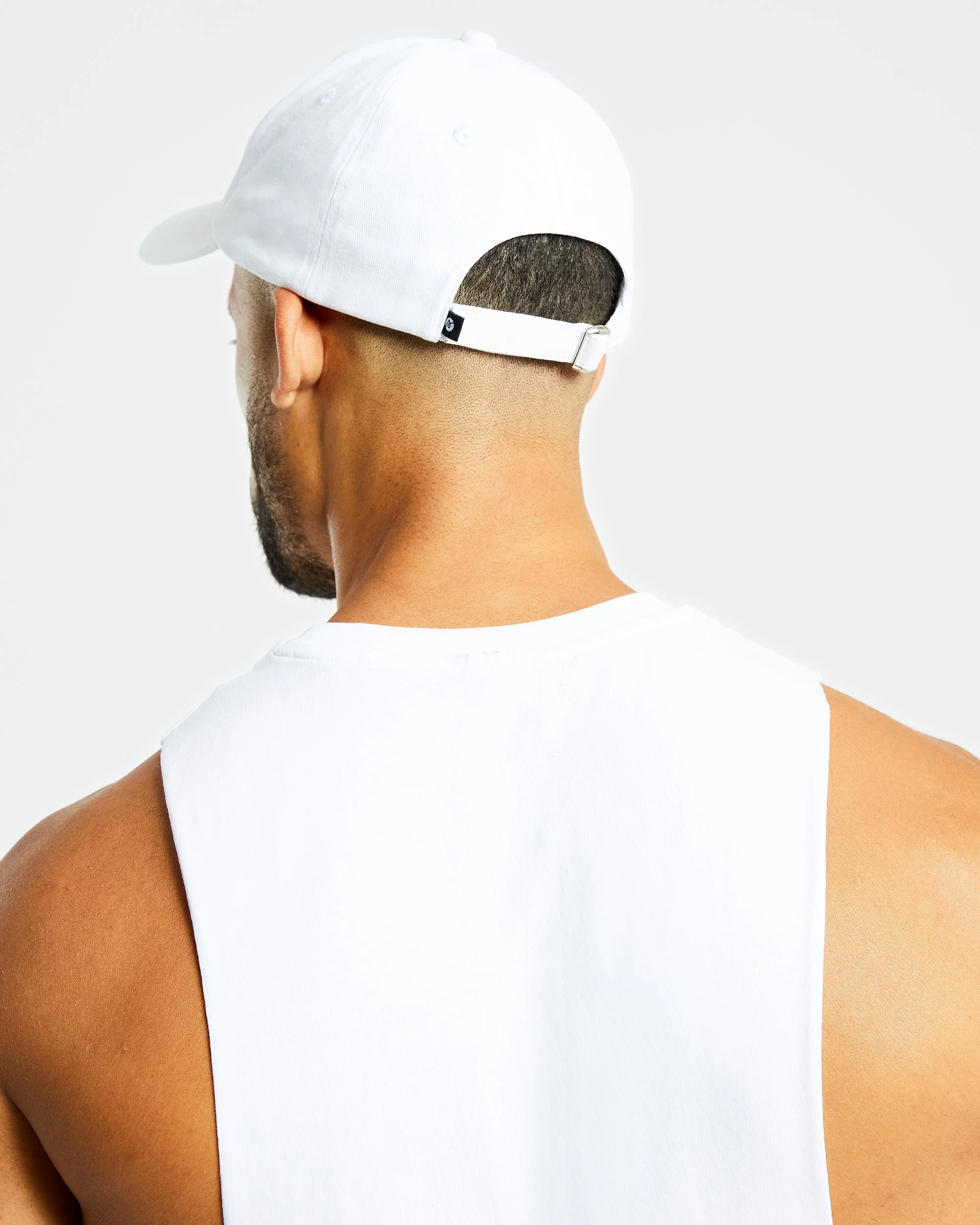 Embroidered Cap - White - Image 4
