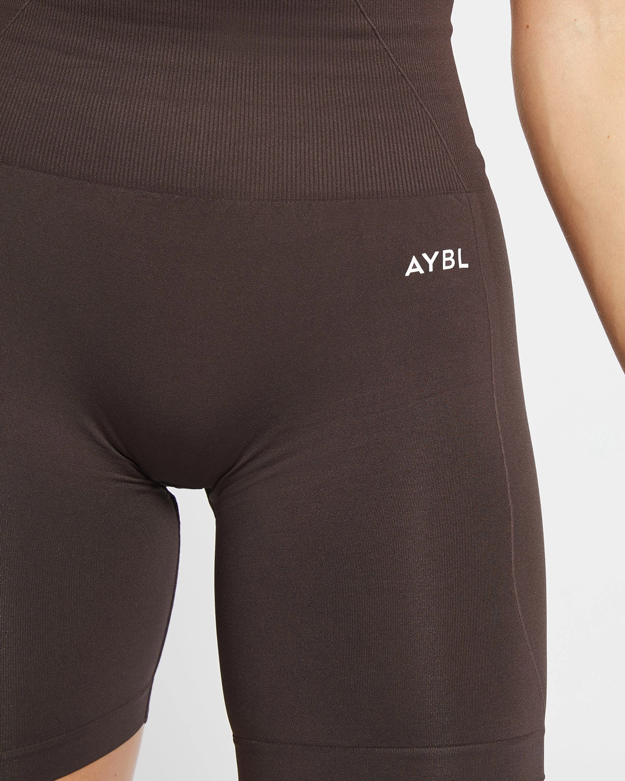 Empower Seamless Cycling Shorts - Cocoa Brown - Image 5