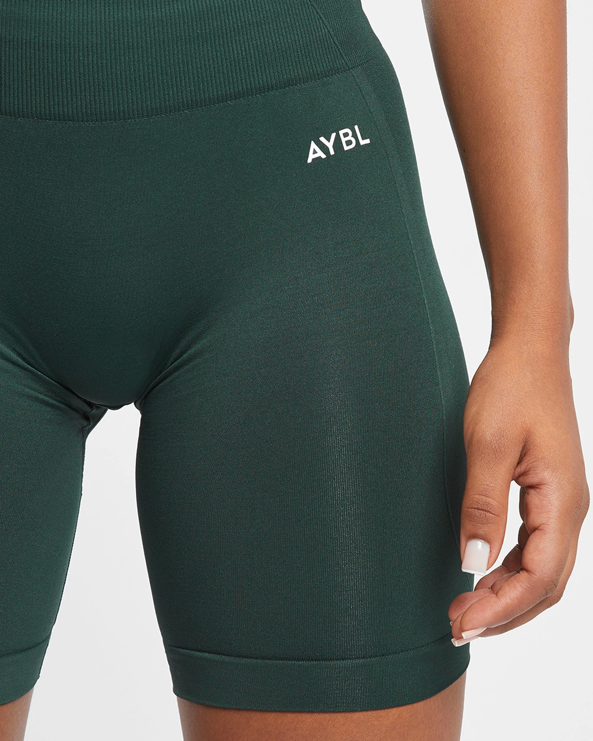 Empower Seamless Cycling Shorts - Dark Green - Image 5