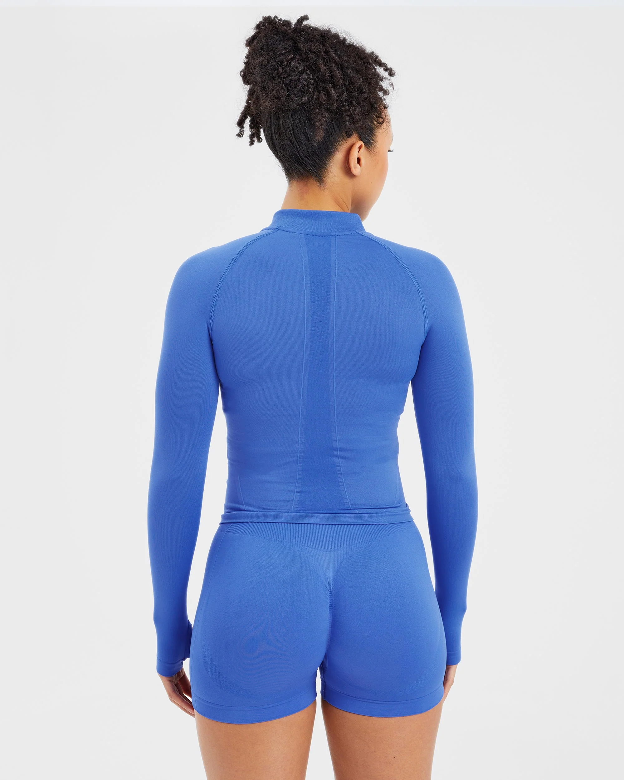 Empower Seamless Full Zip Jacket - Cobalt - Image 2