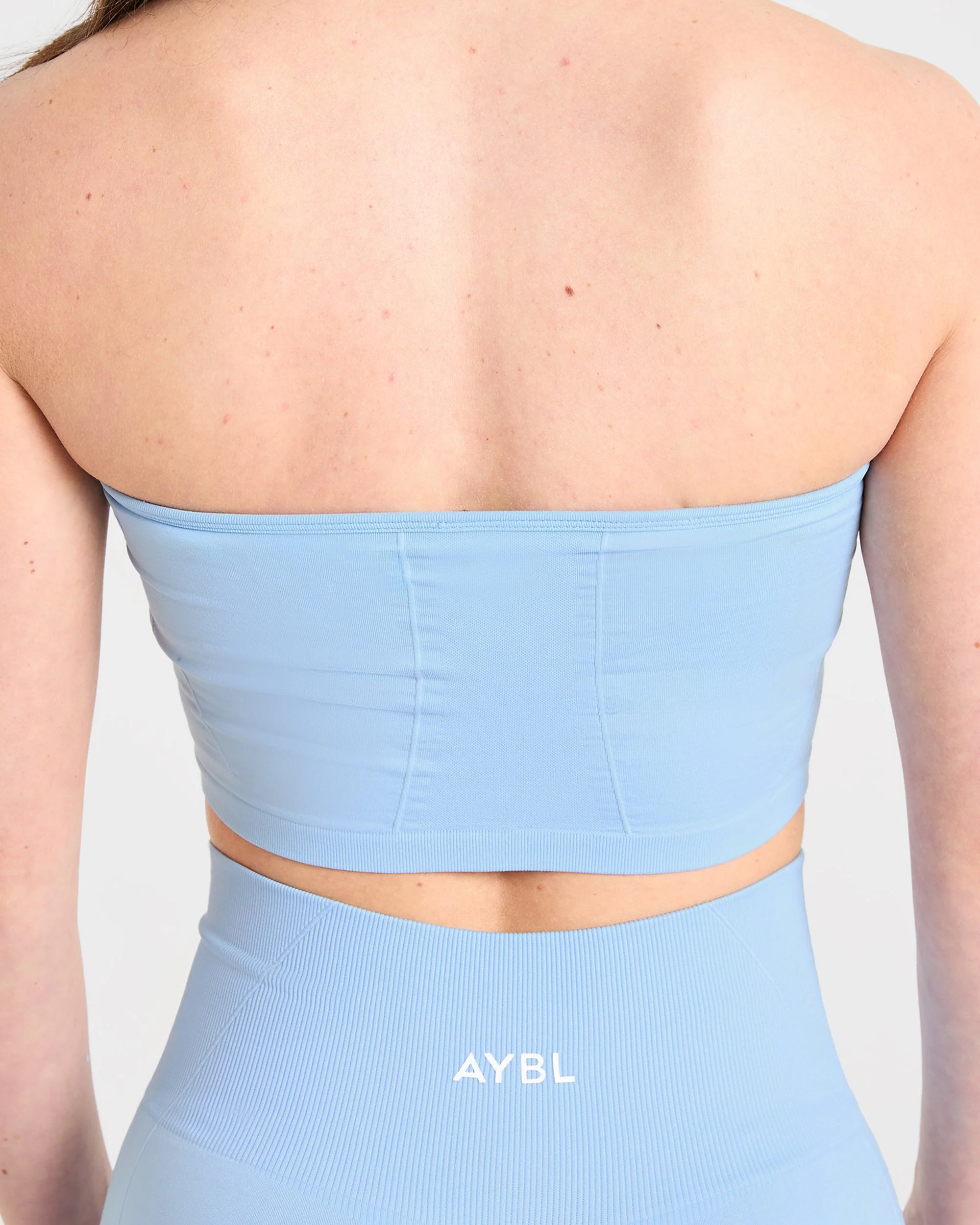 Empower Seamless Halterneck Crop Top - Sky Blue - Image 6