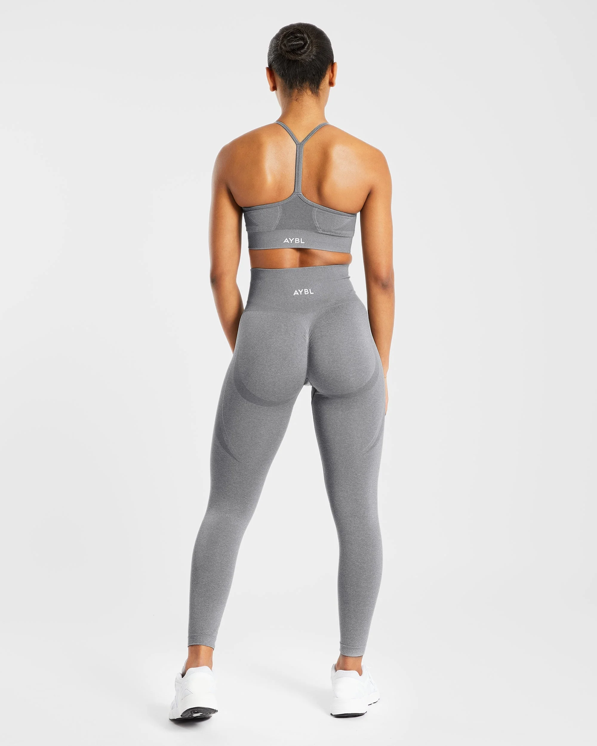 Empower Seamless Leggings - Grey Marl - Image 4