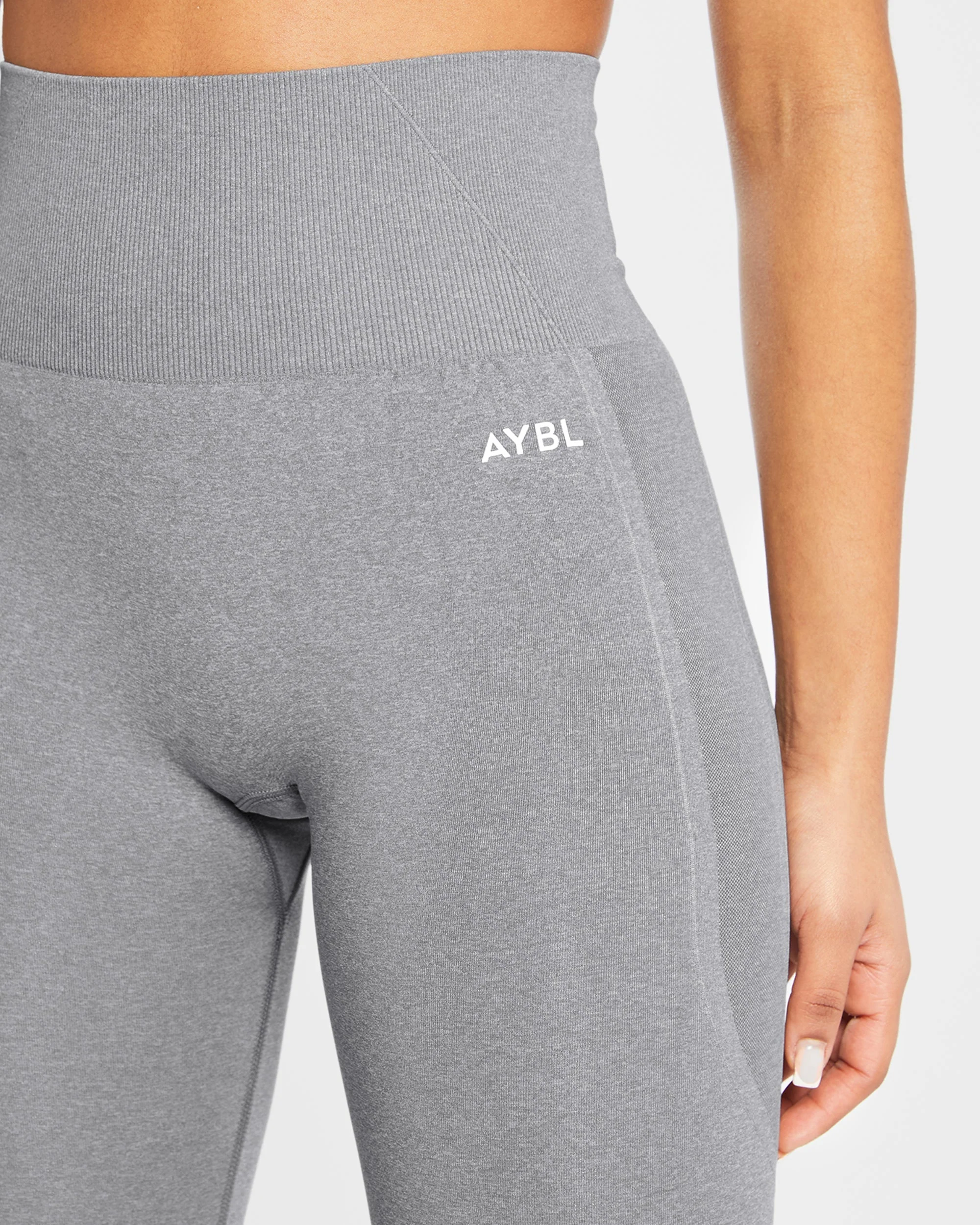 Empower Seamless Leggings - Grey Marl - Image 5