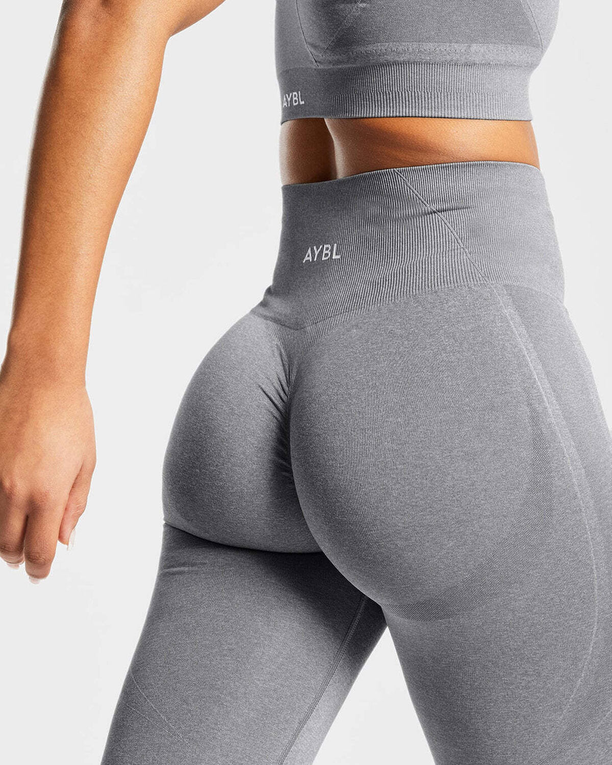 Empower Seamless Leggings - Grey Marl - Image 6