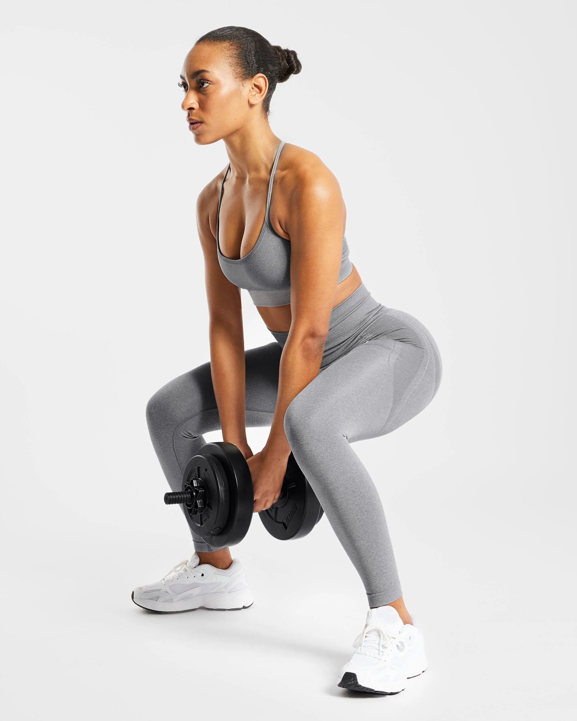 Empower Seamless Leggings - Grey Marl - Image 7