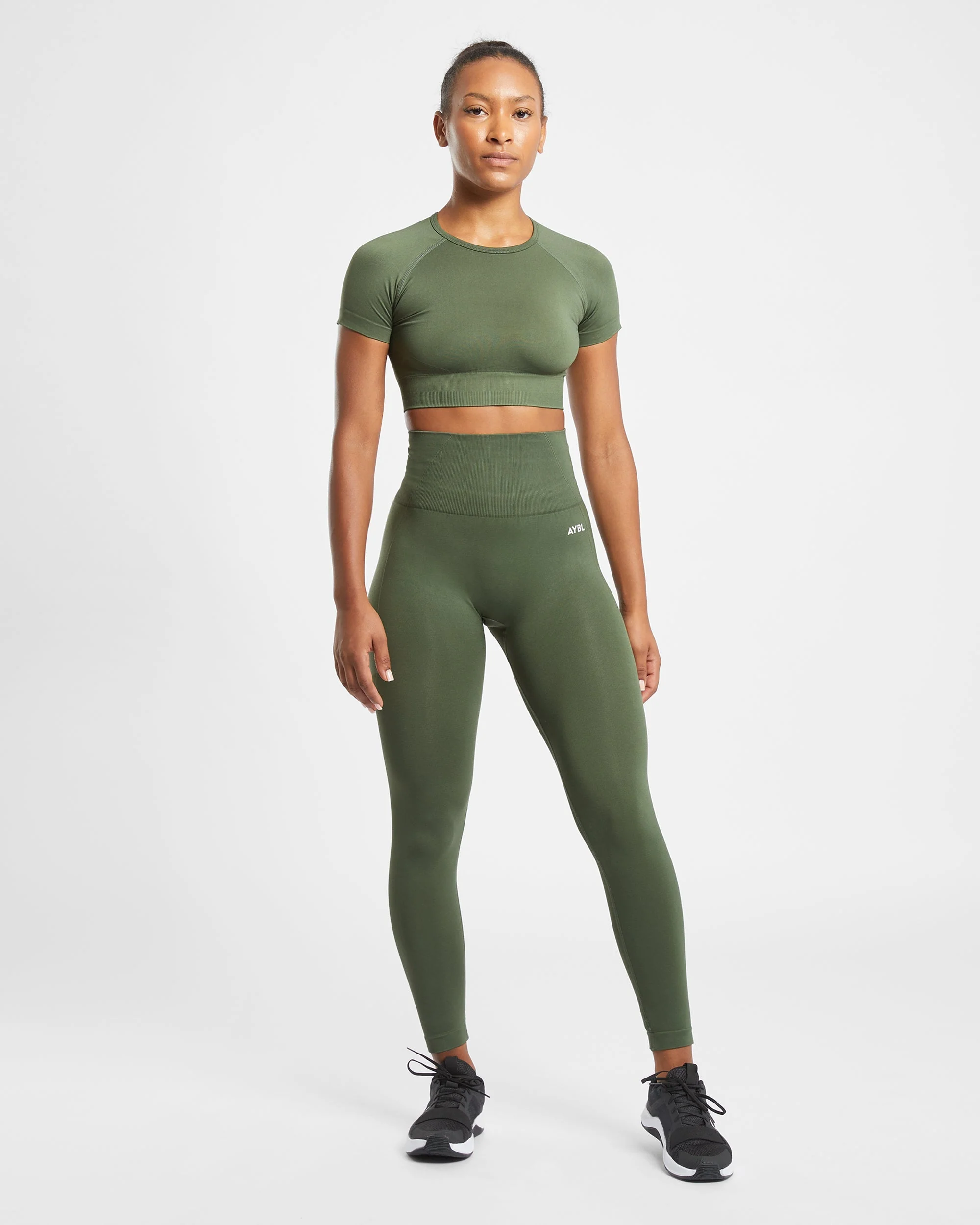 Empower Seamless Leggings - Khaki Green - Image 3
