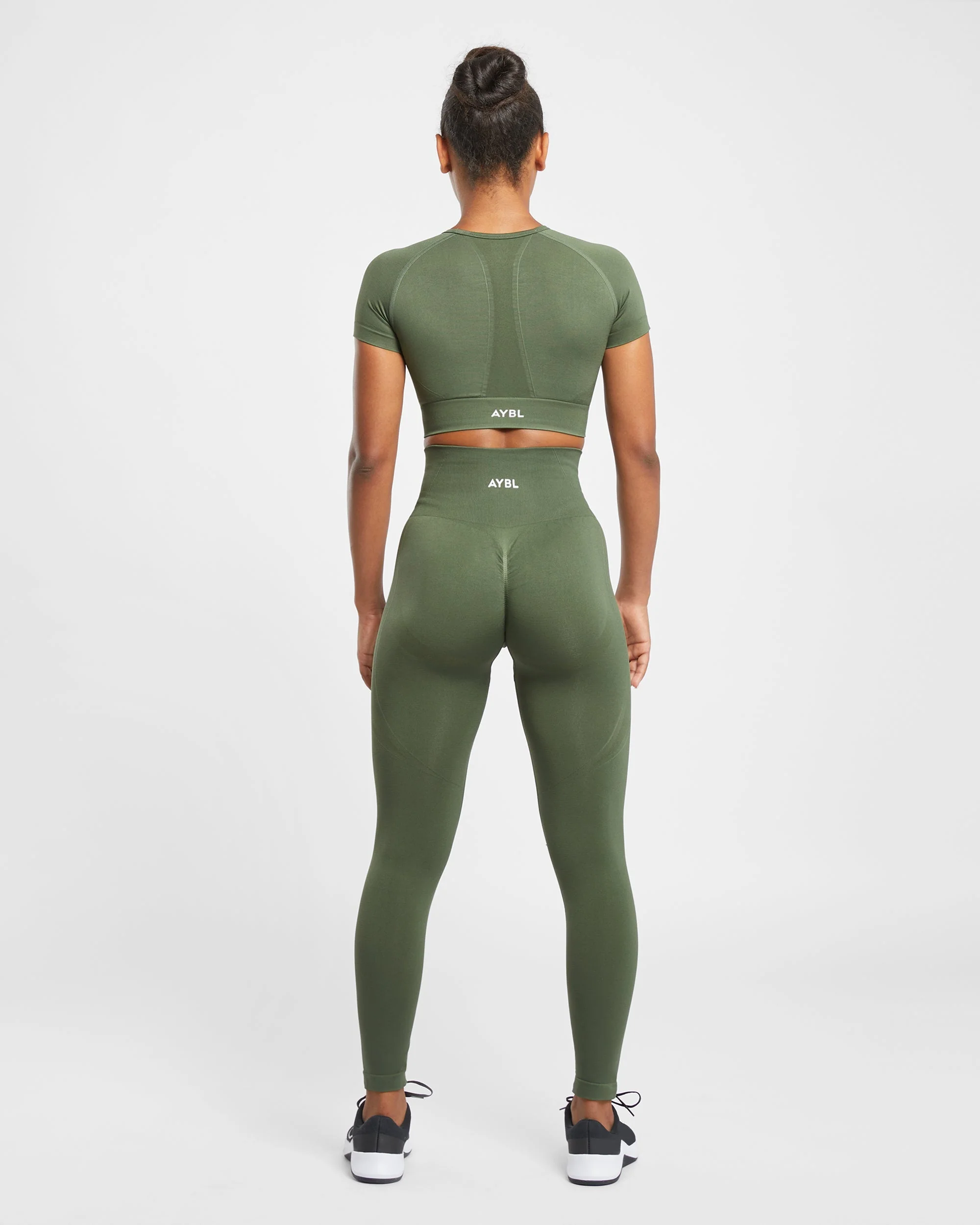 Empower Seamless Leggings - Khaki Green - Image 4