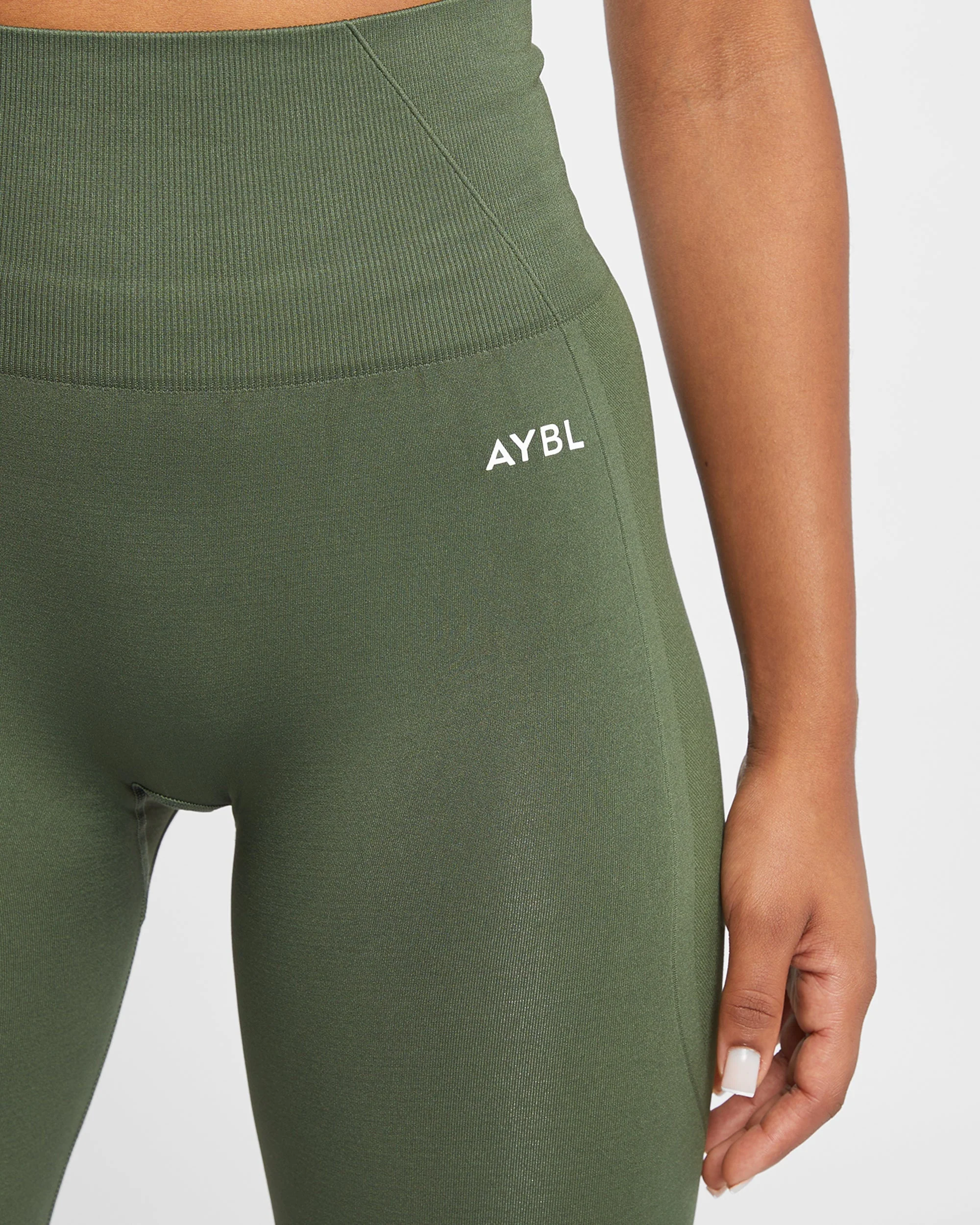 Empower Seamless Leggings - Khaki Green - Image 5