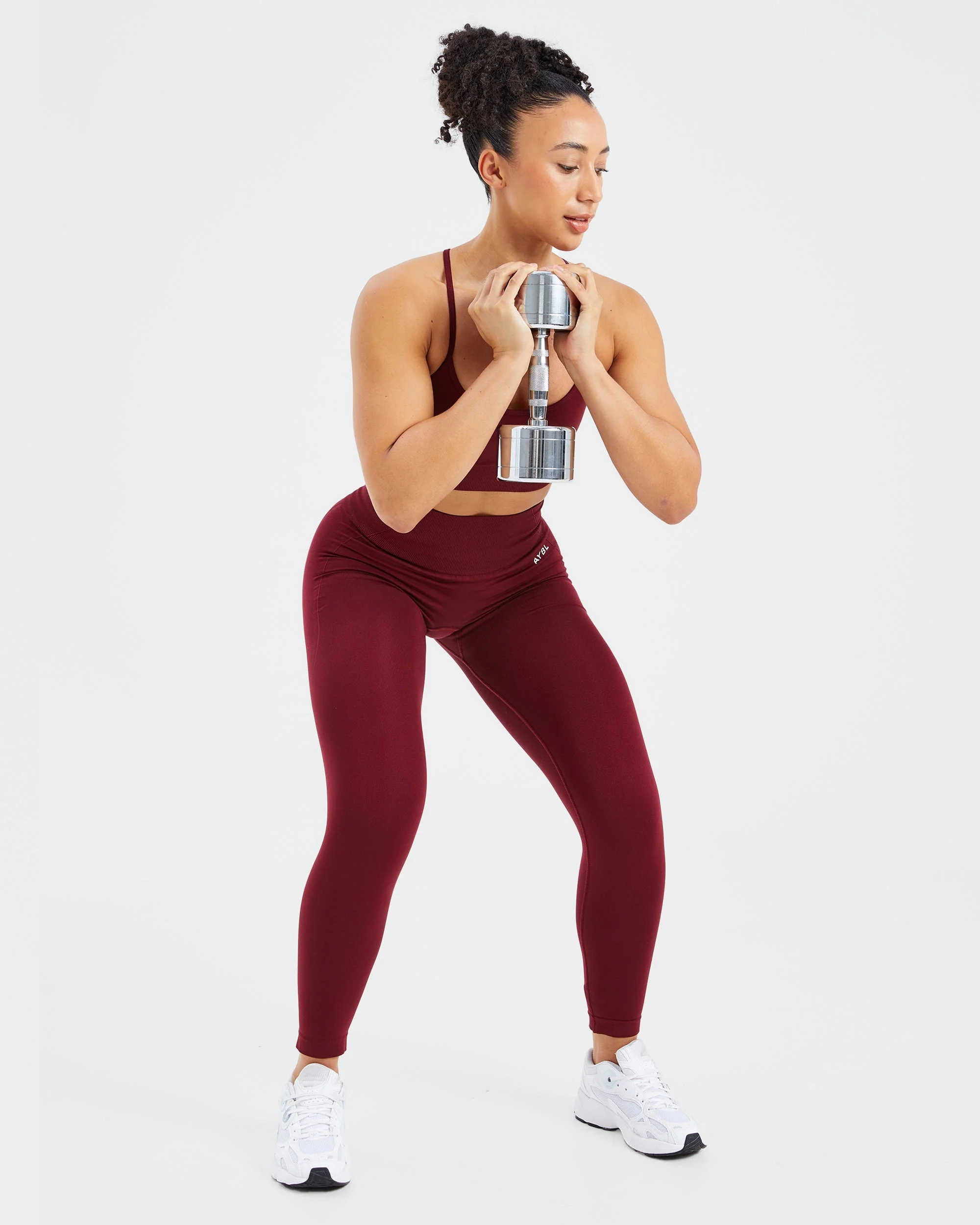 Empower Seamless Leggings - Red Wine - Image 7