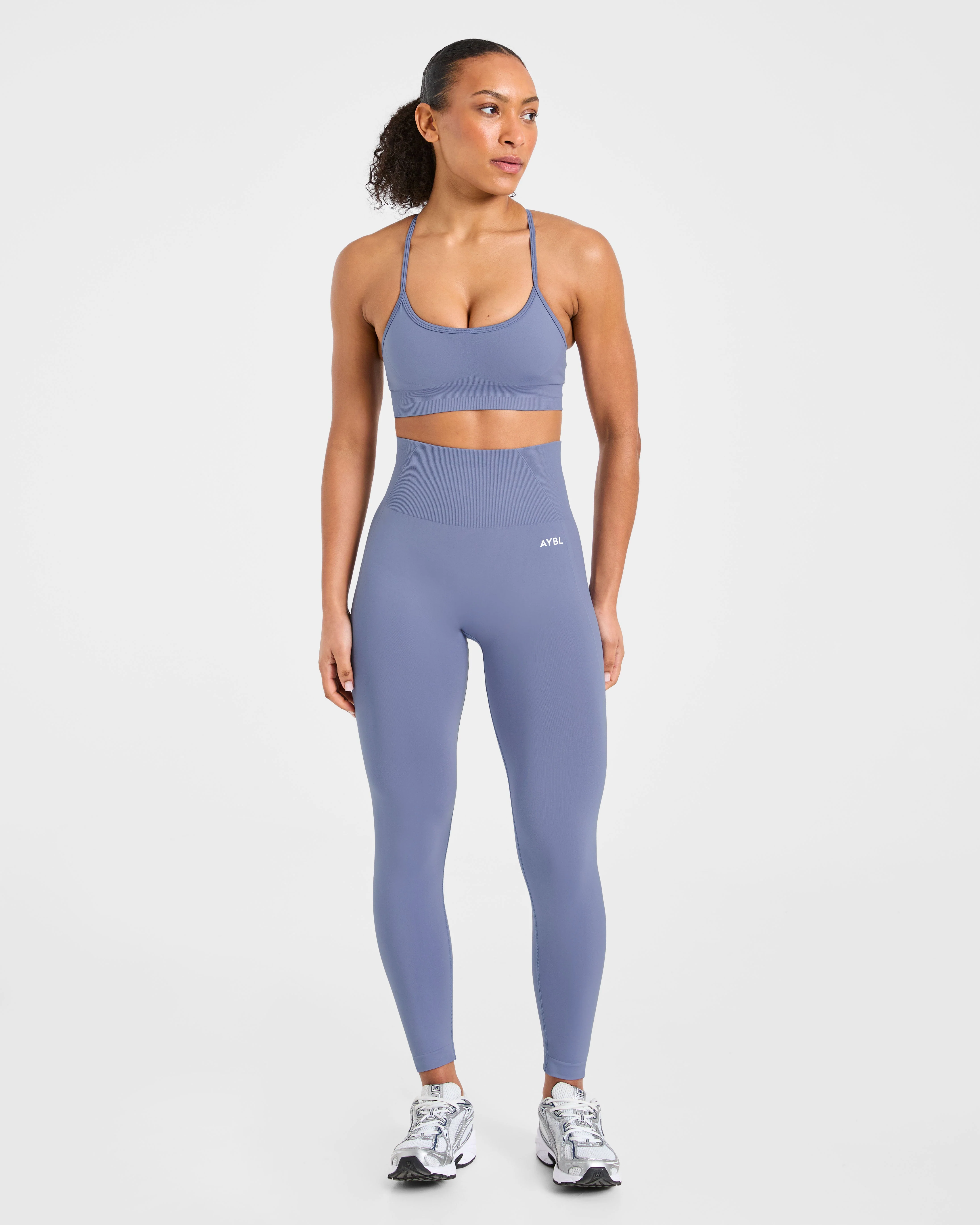 Empower Seamless Leggings - Slate Blue - Image 3