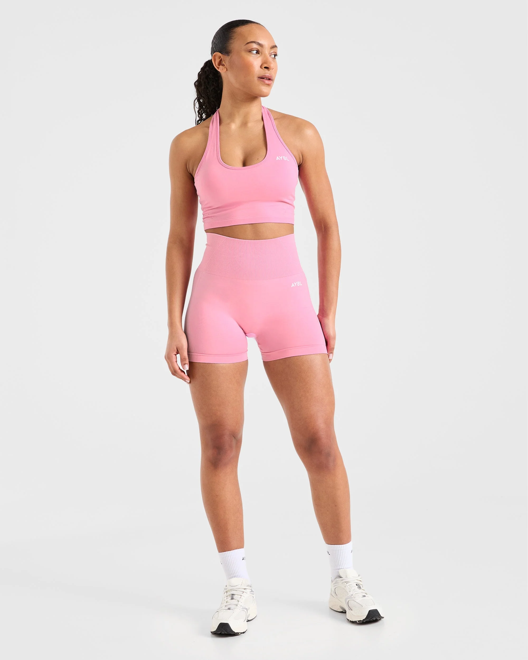 Empower Seamless Shorts - Baby Pink - Image 3