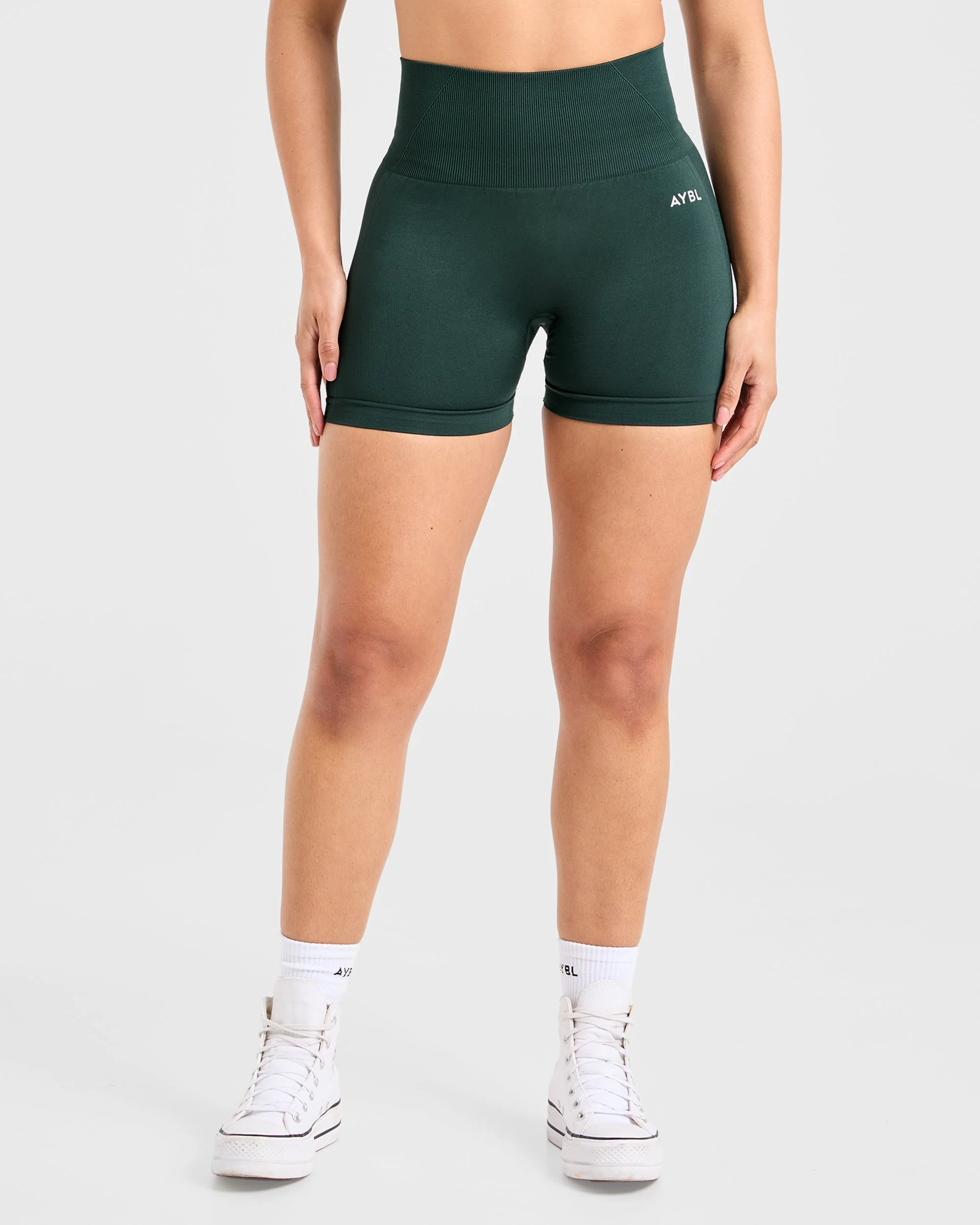 Empower Seamless Shorts - Dark Green - Image 2