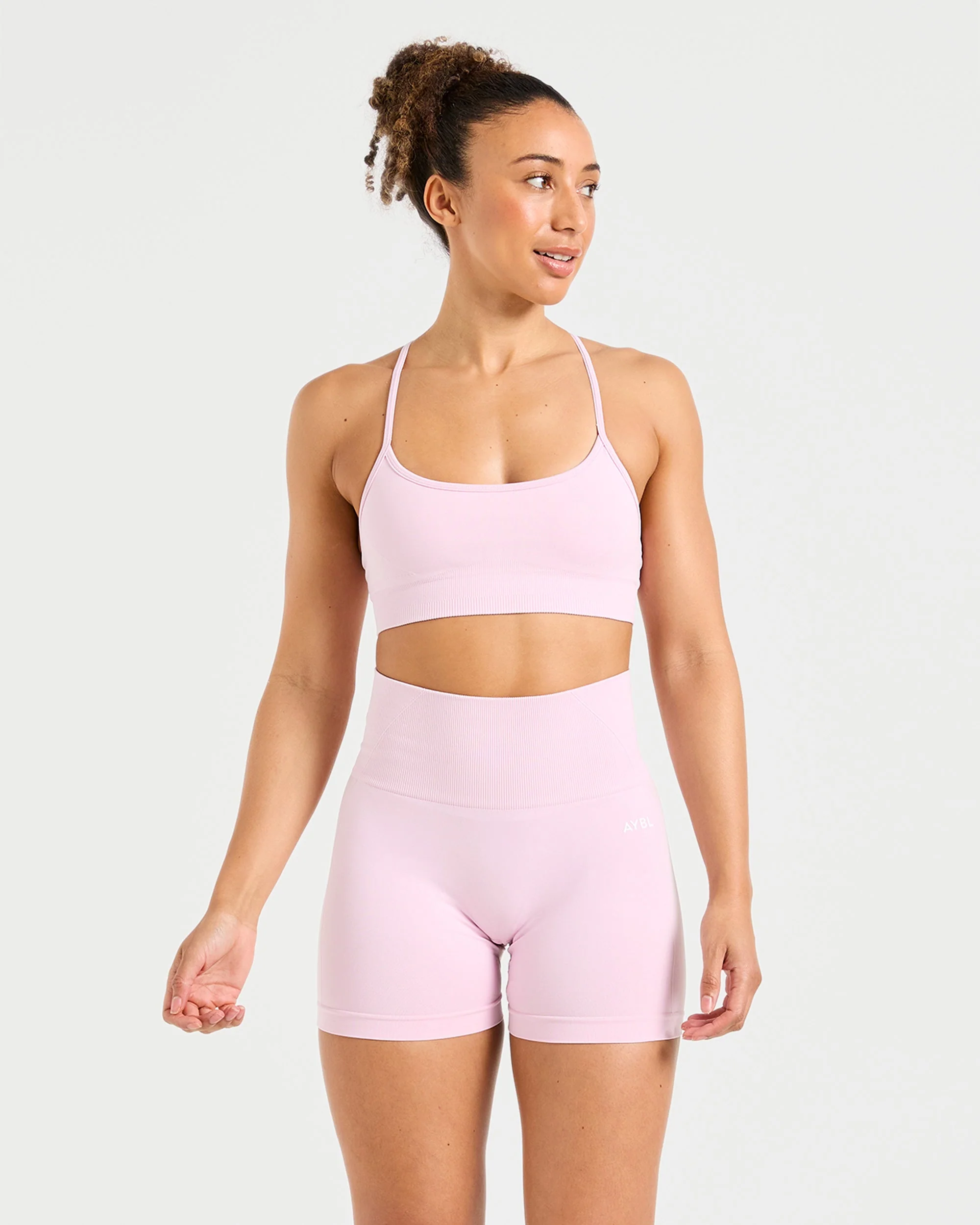 Empower Seamless Shorts - Iced Pink - Image 8