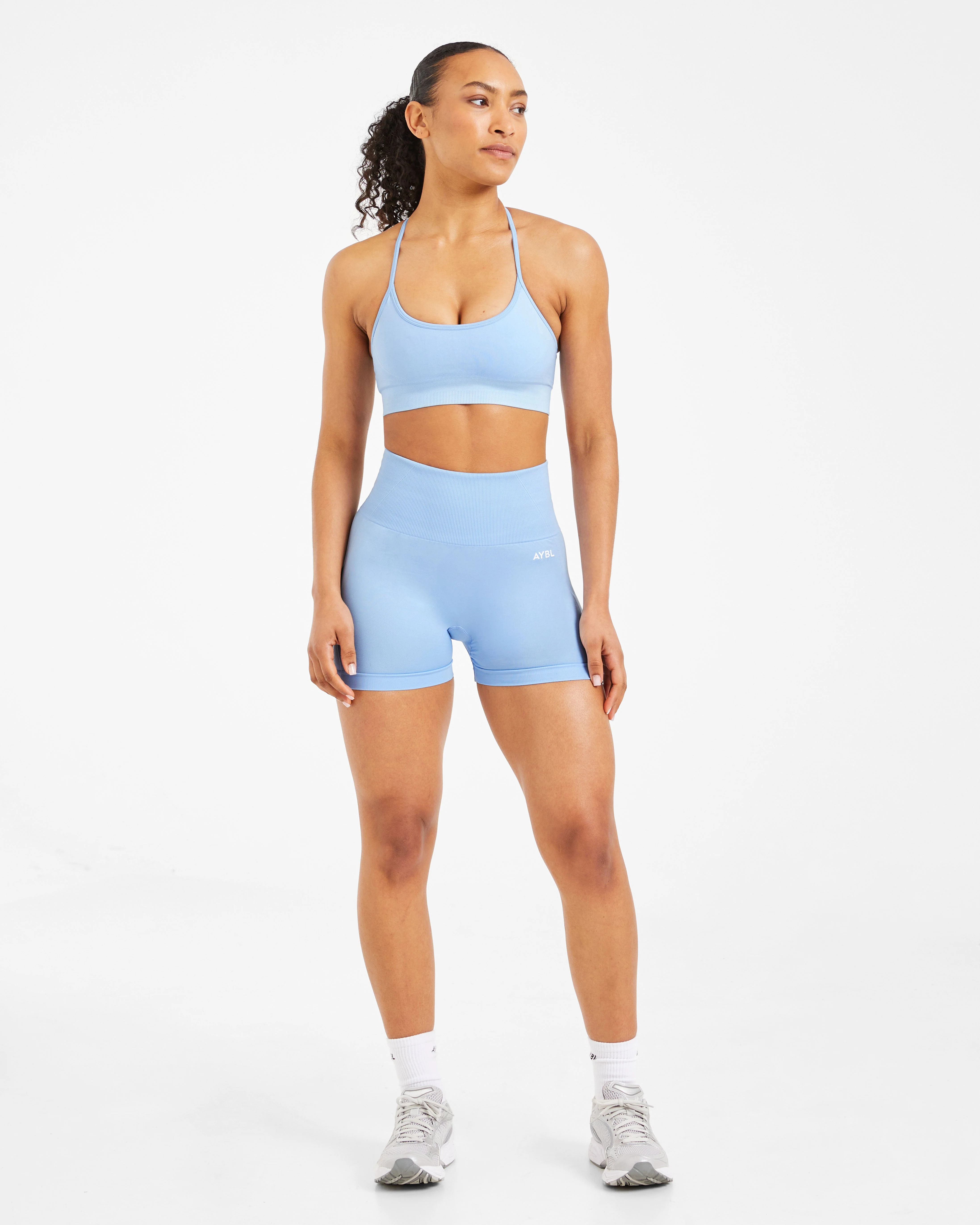 Empower Seamless Shorts - Sky Blue - Image 3