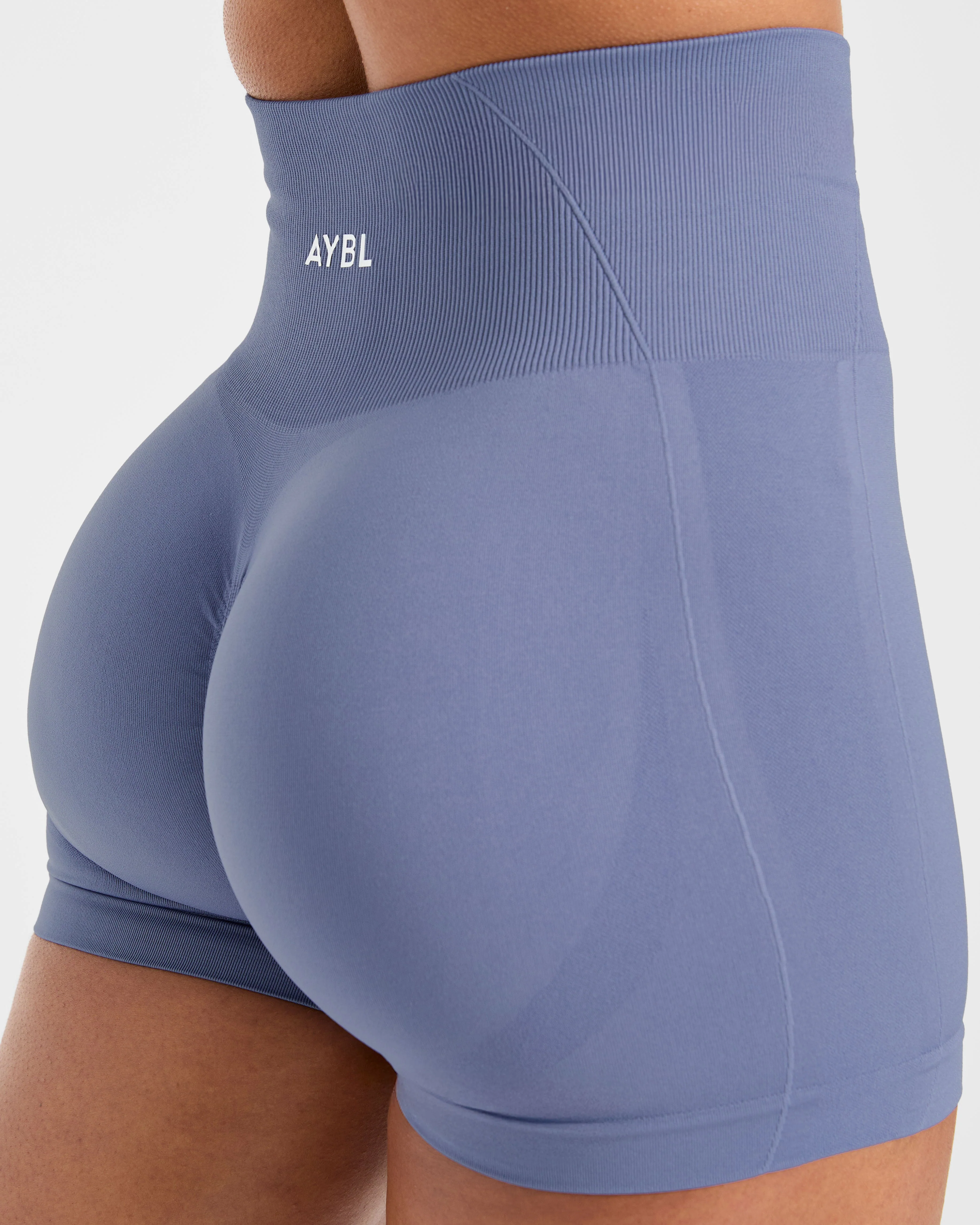 Empower Seamless Shorts - Slate Blue - Image 5