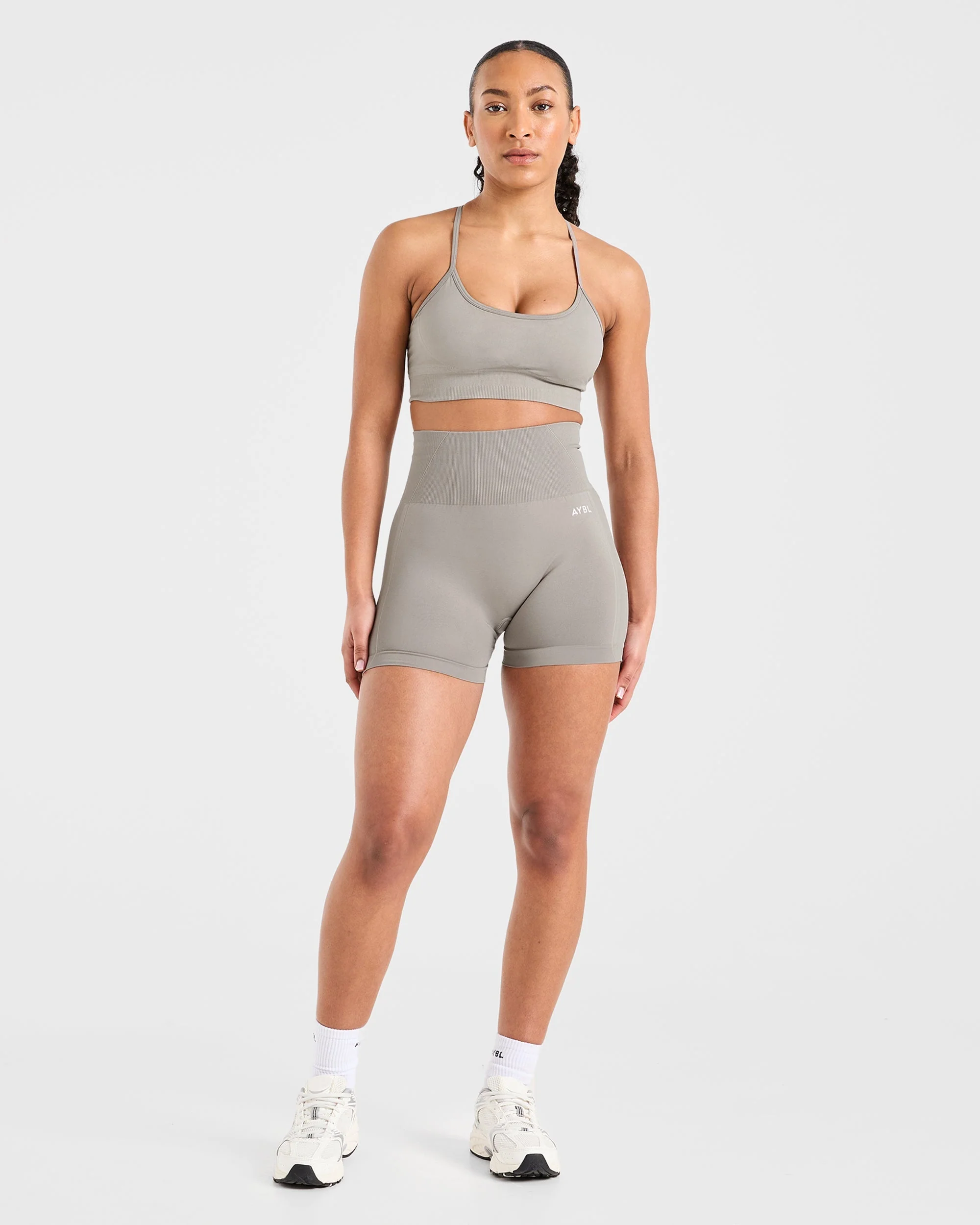 Empower Seamless Shorts - Taupe - Image 3
