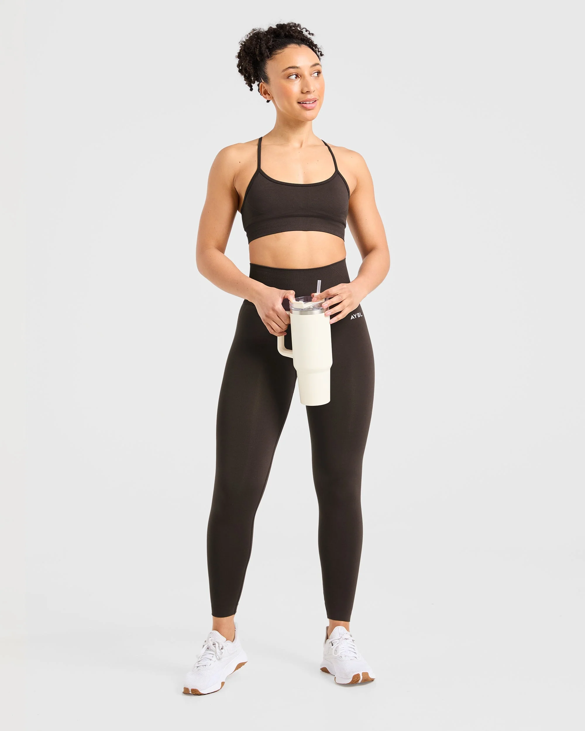 Empower Seamless Sports Bra - Cocoa Brown - Image 8
