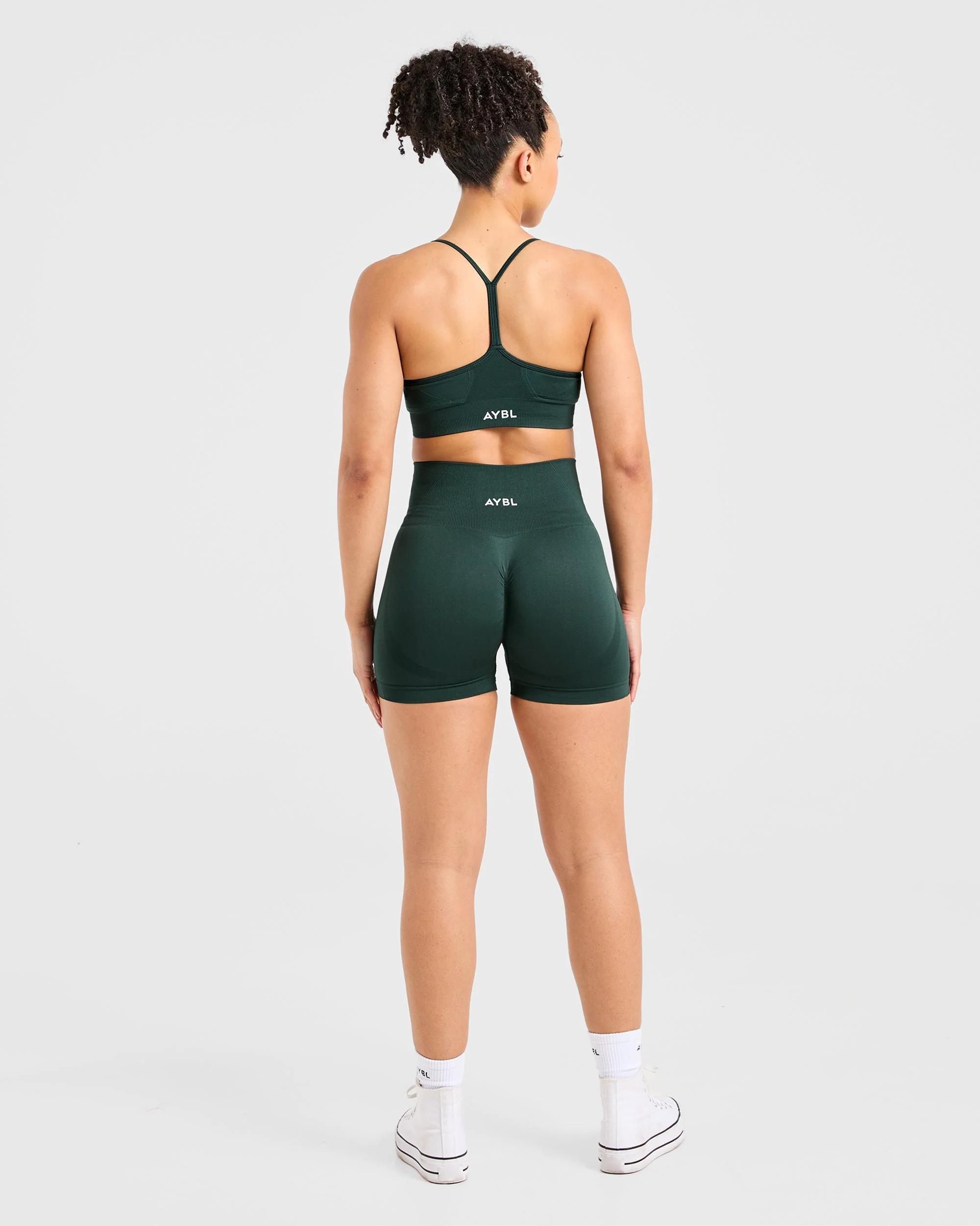 Empower Seamless Sports Bra - Dark Green - Image 4