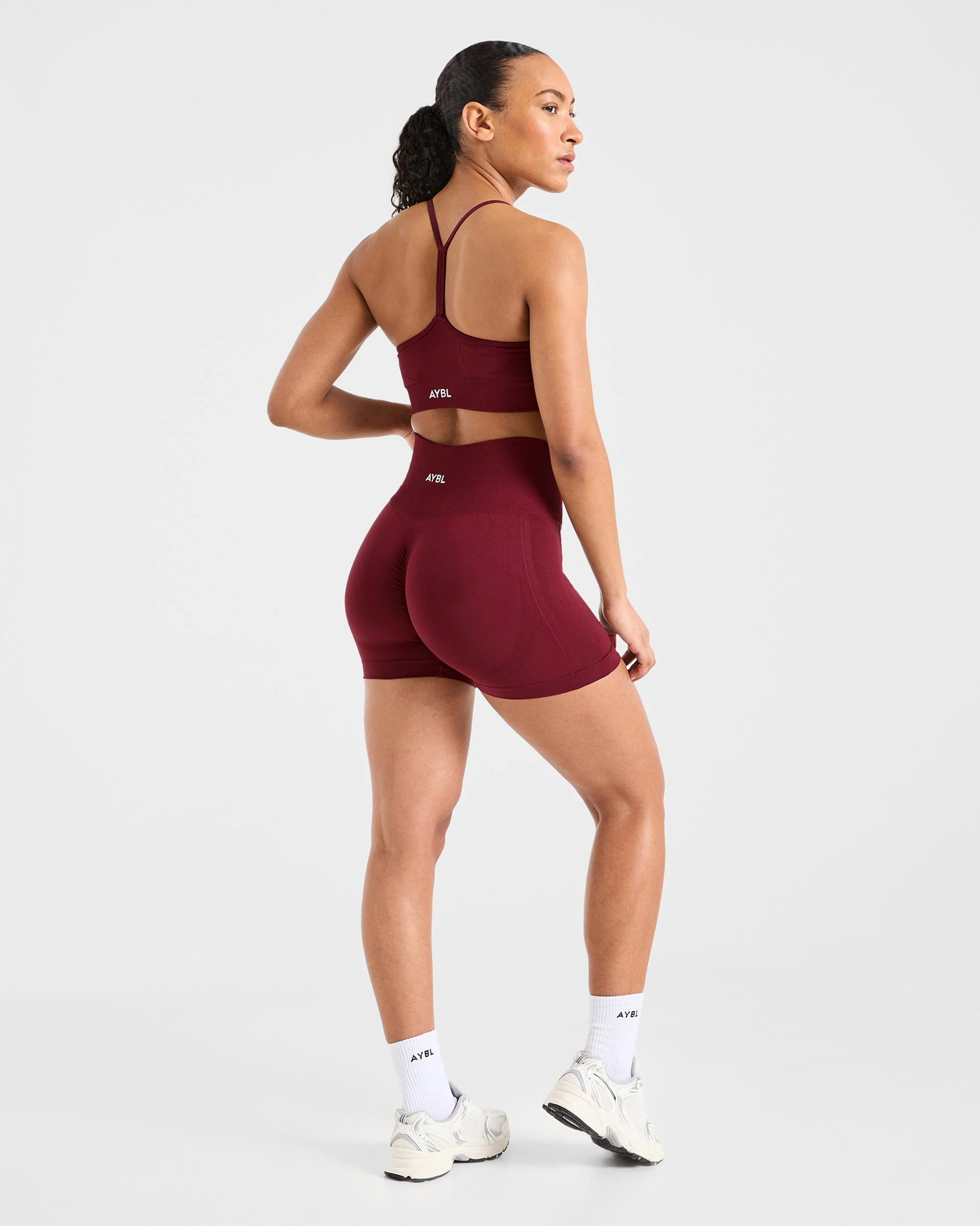 Empower Seamless Sports Bra - Red Wine - Image 4
