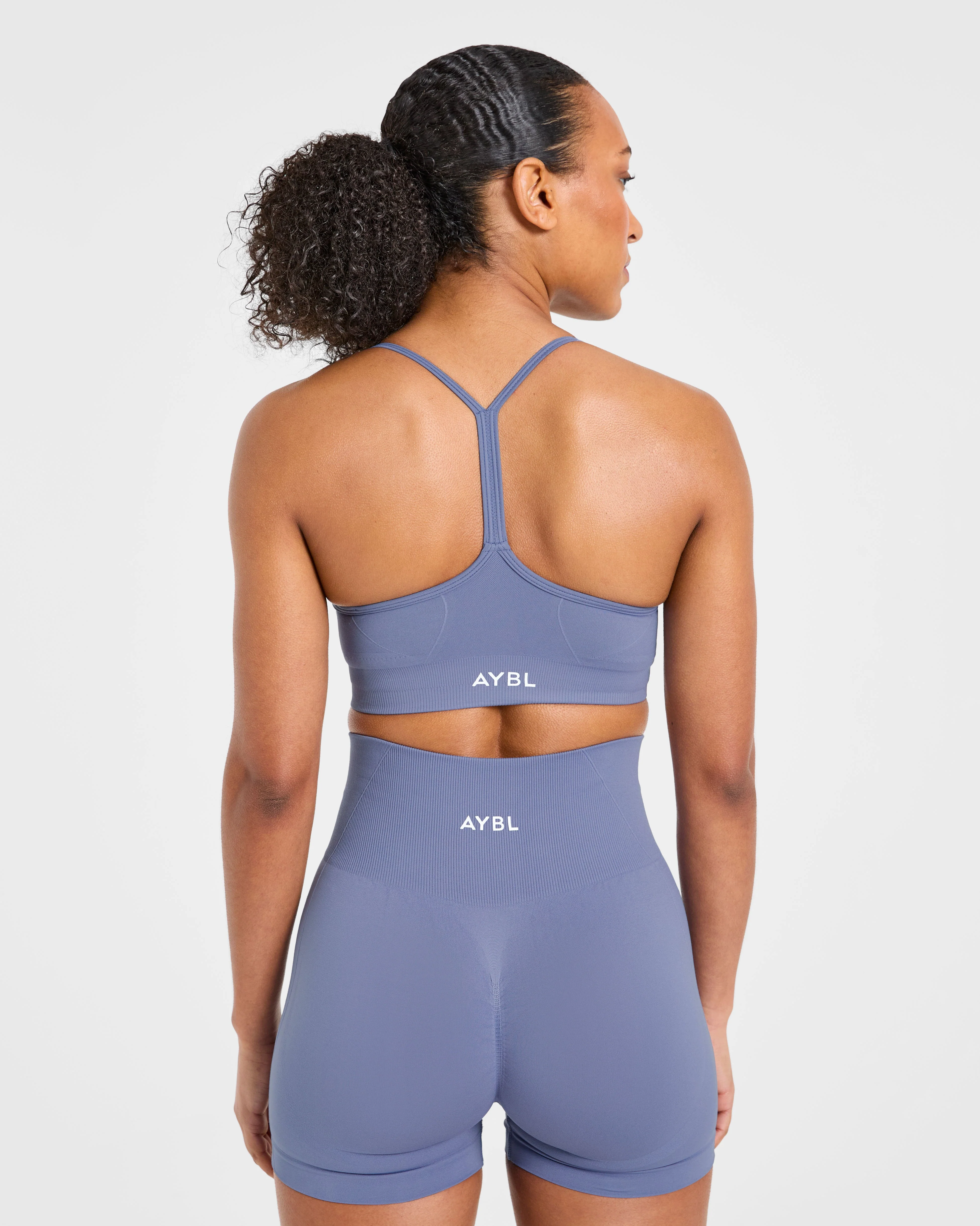 Empower Seamless Sports Bra - Slate Blue - Image 2