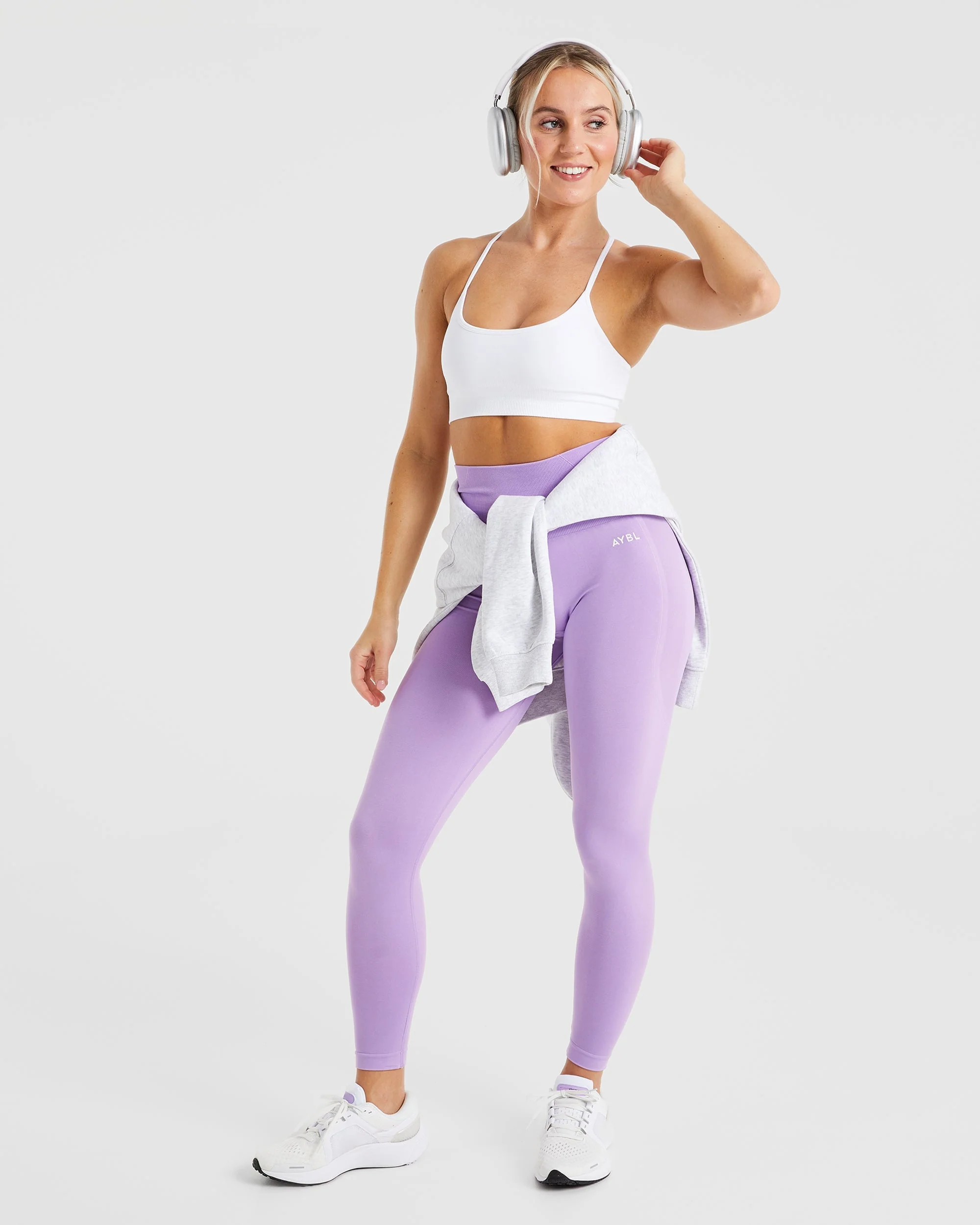 Empower Seamless Sports Bra - White - Image 8
