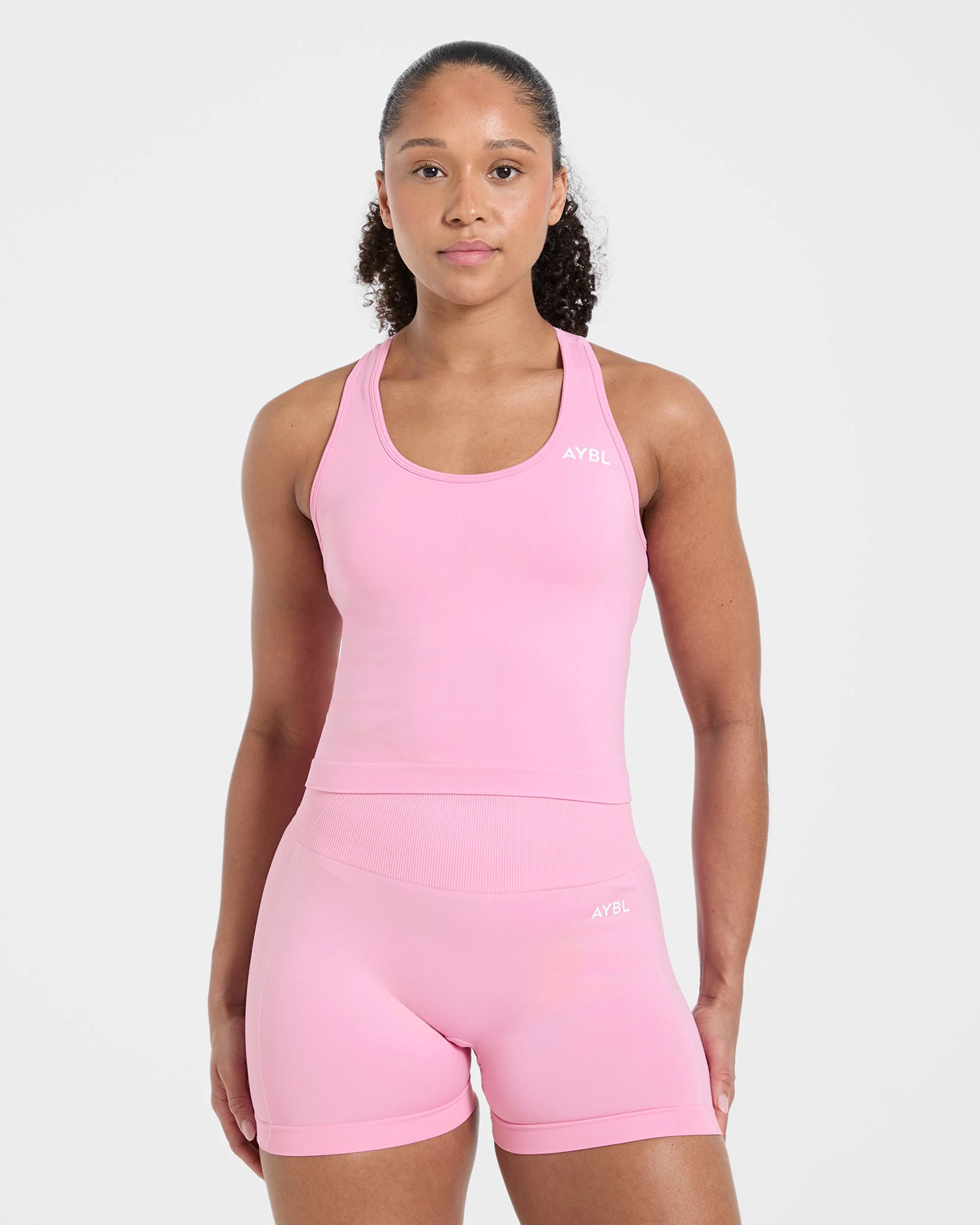 Empower Seamless Tank Top - Baby Pink