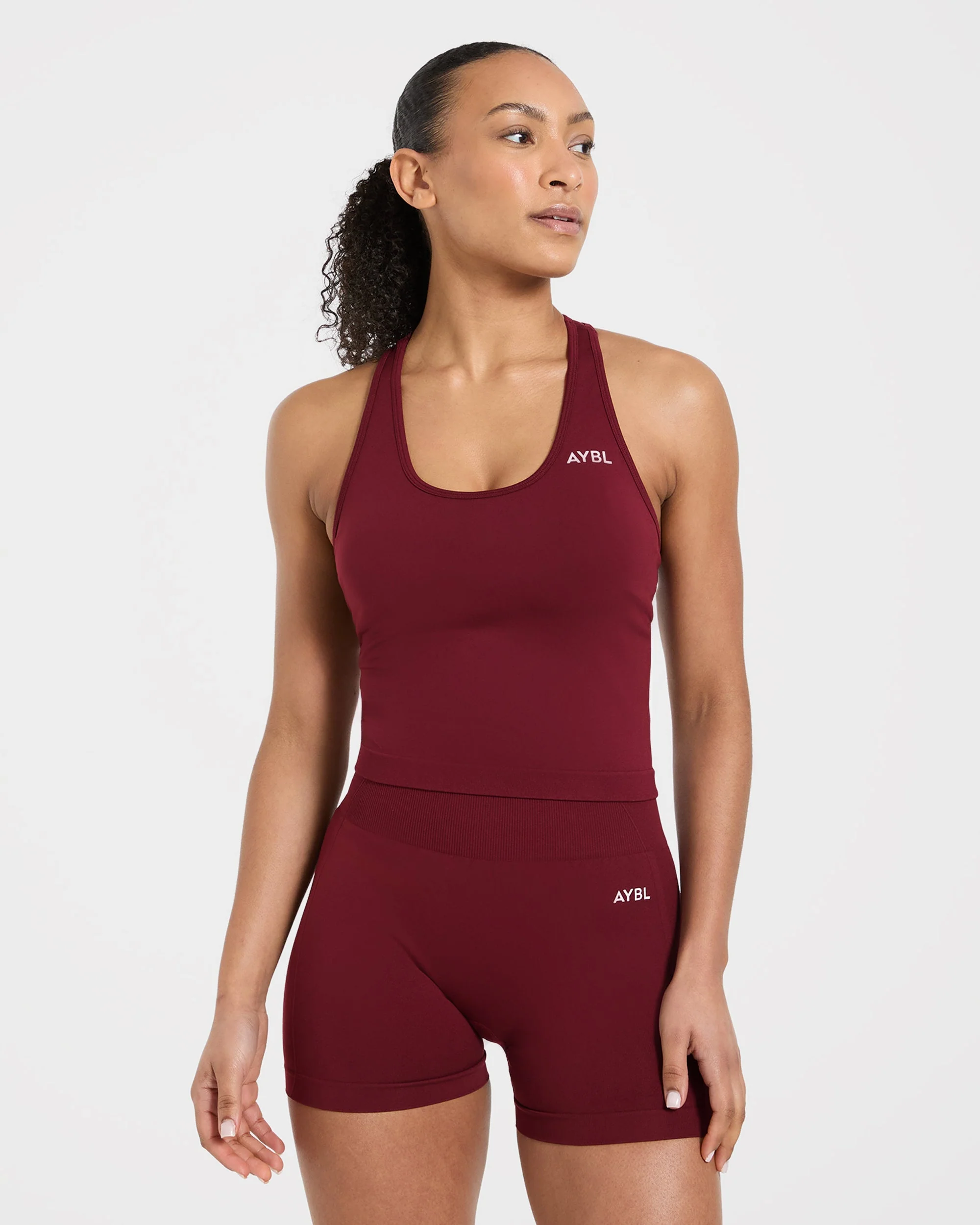 Empower Seamless Tank Top - Red Wine