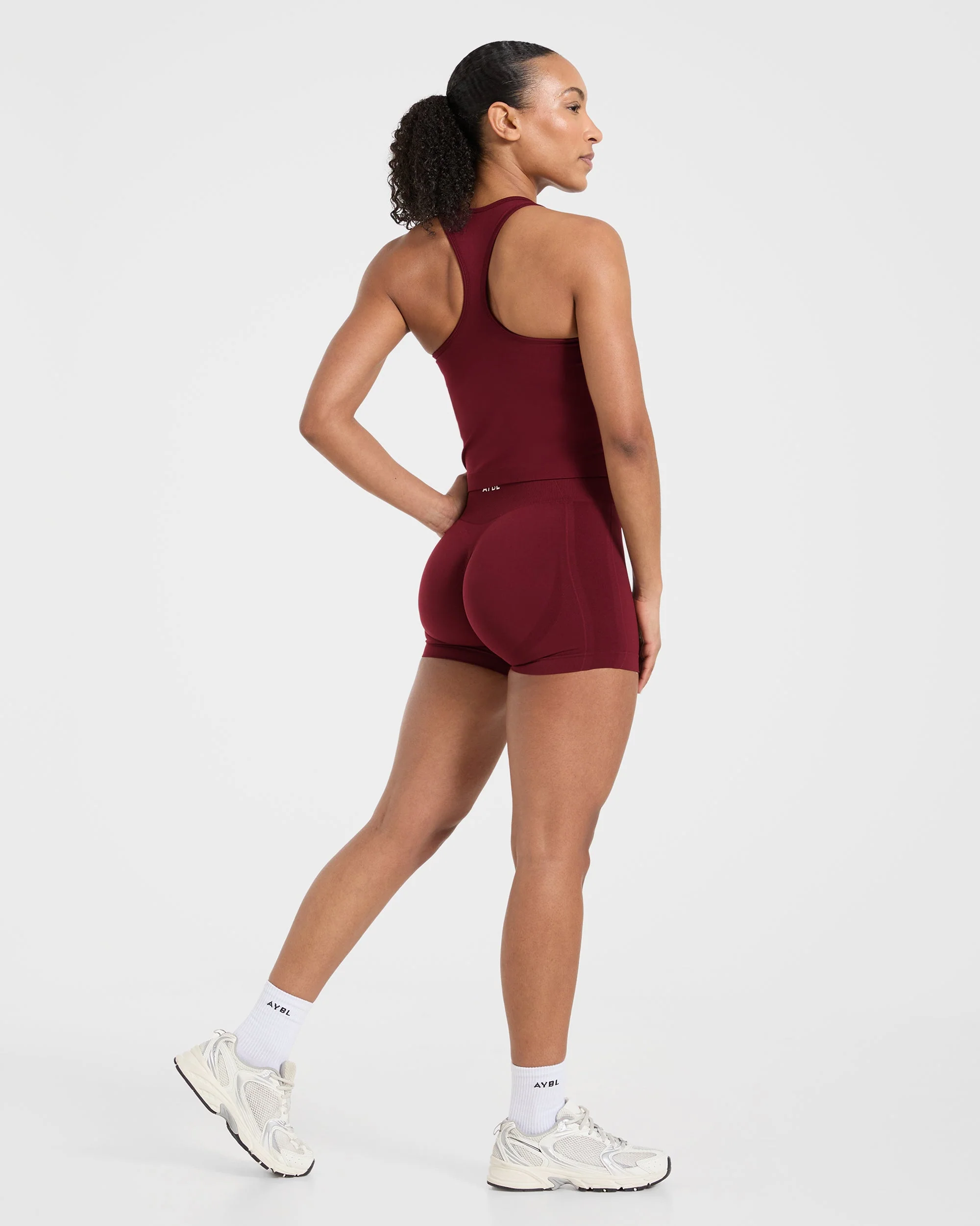 Empower Seamless Tank Top - Red Wine - Image 4