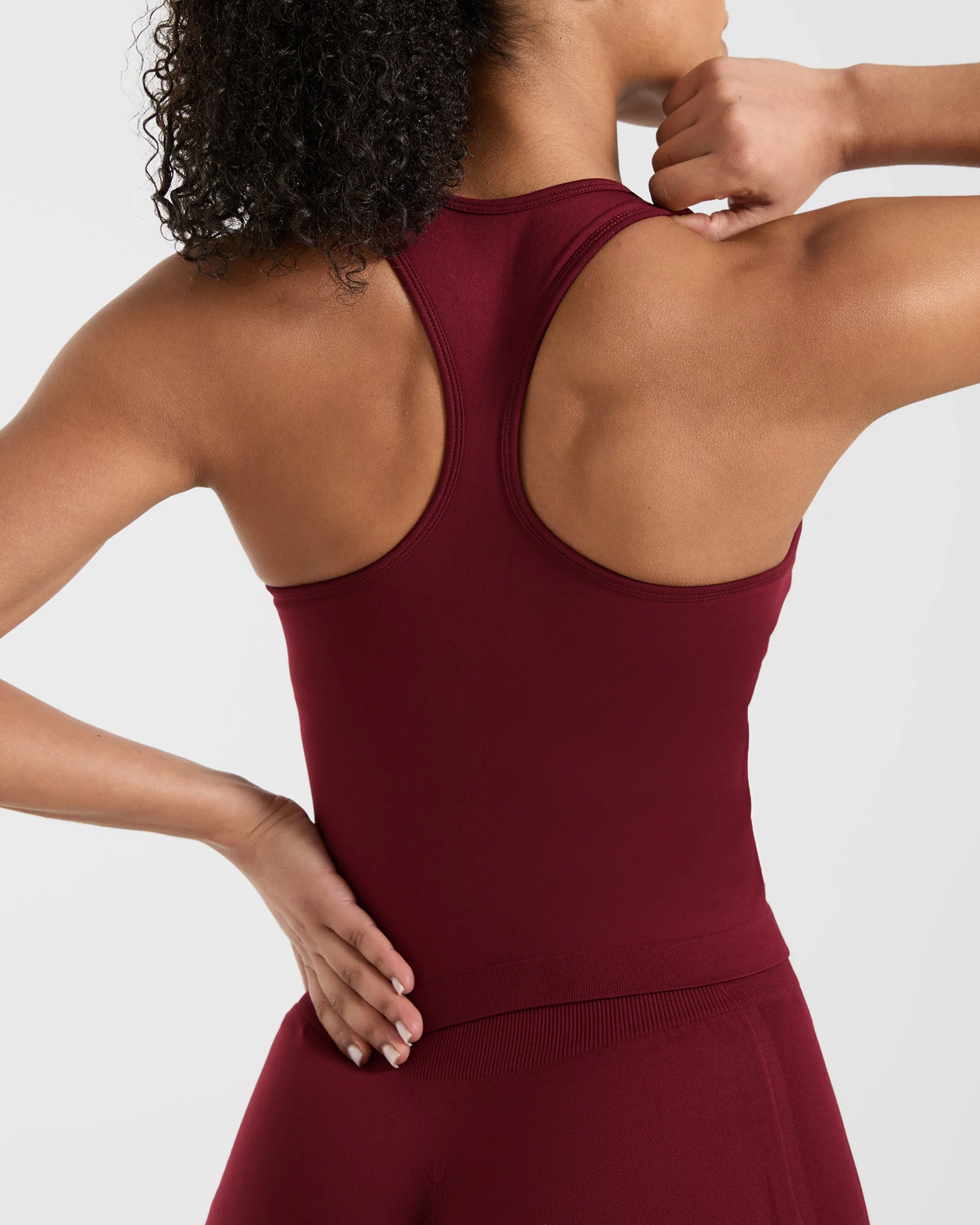 Empower Seamless Tank Top - Red Wine - Image 6