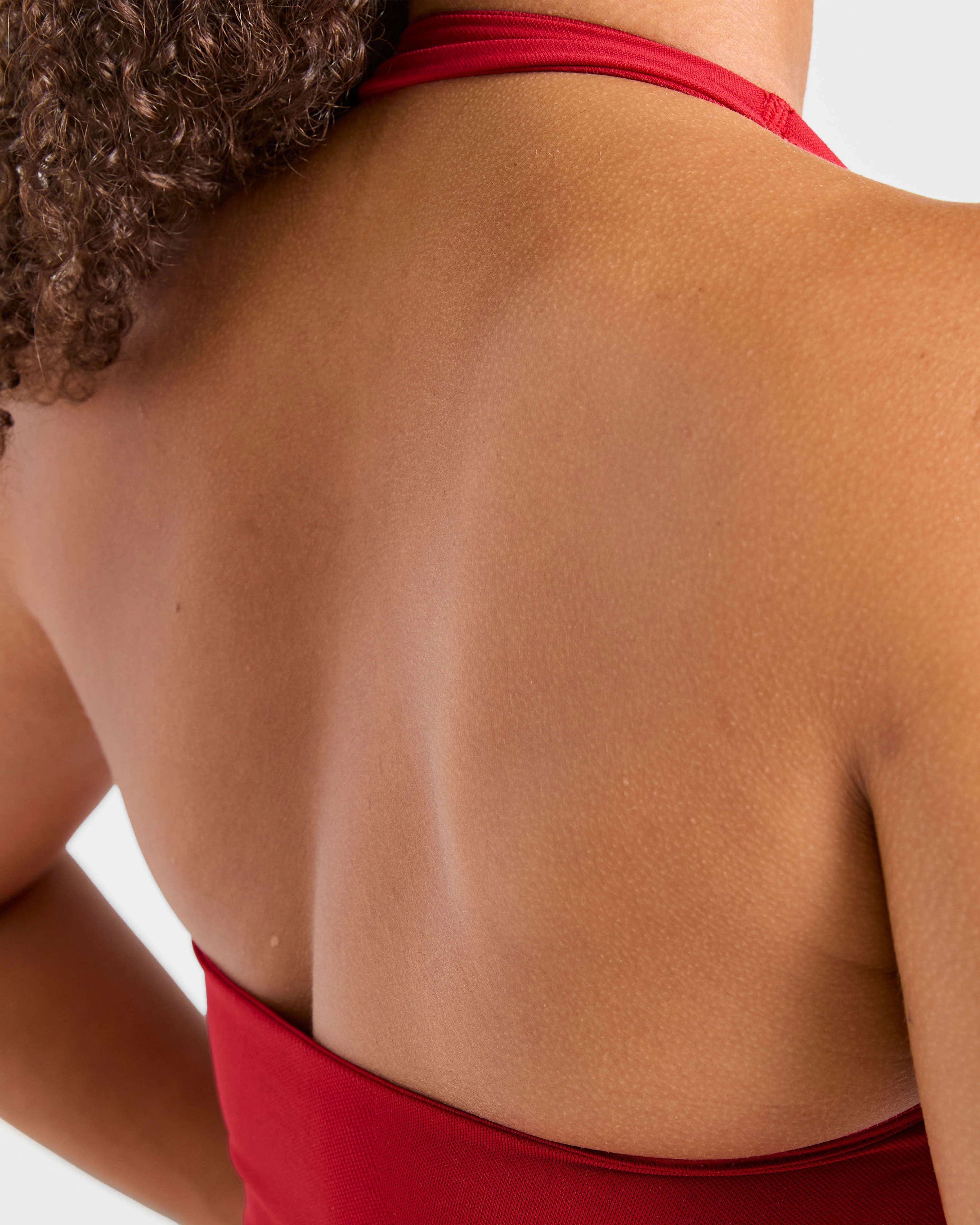 Enhance Seamless Halterneck Top - Red - Image 6