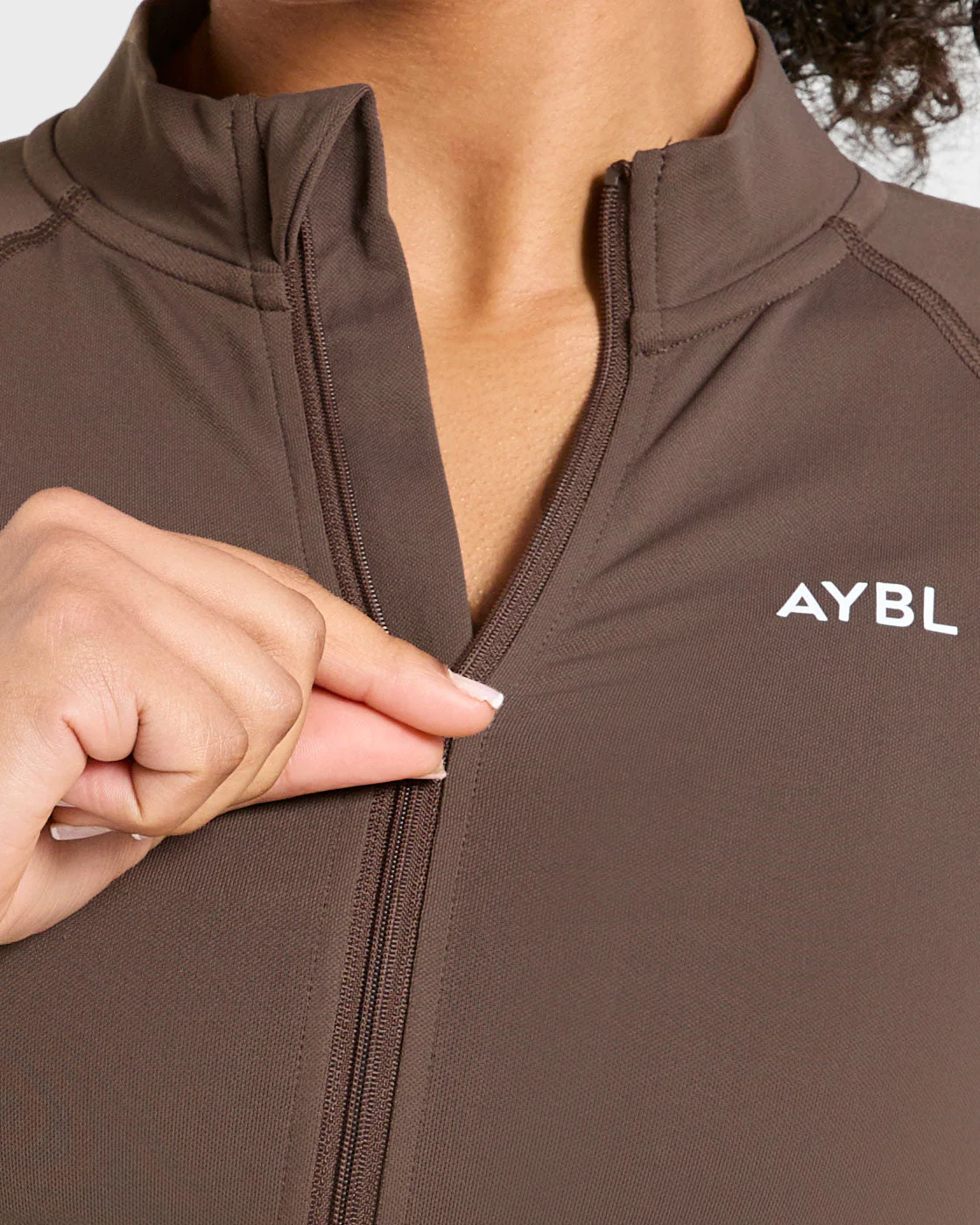 Enhance Seamless Jacket - Brown - Image 6