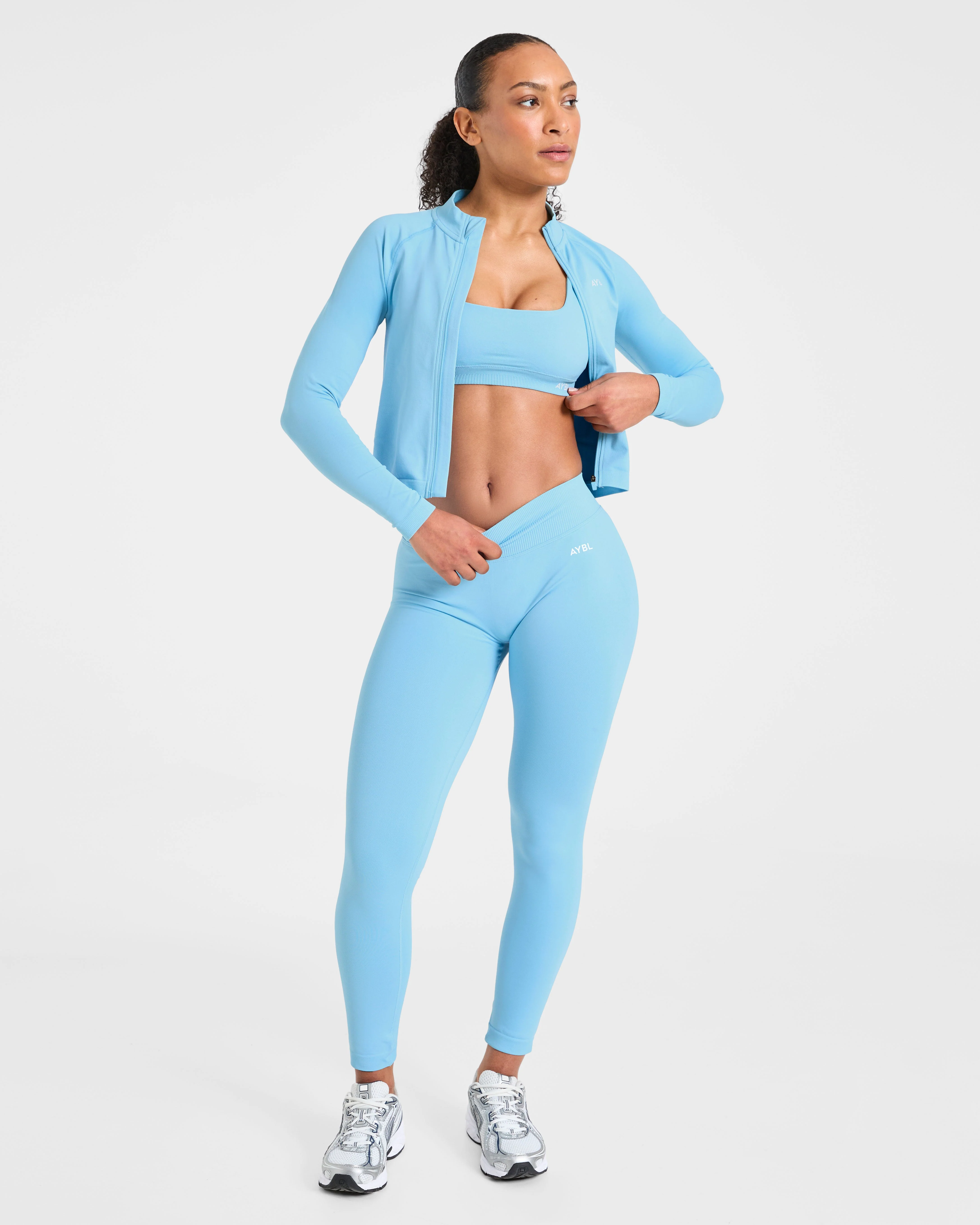 Enhance Seamless Jacket - Powder Blue - Image 7