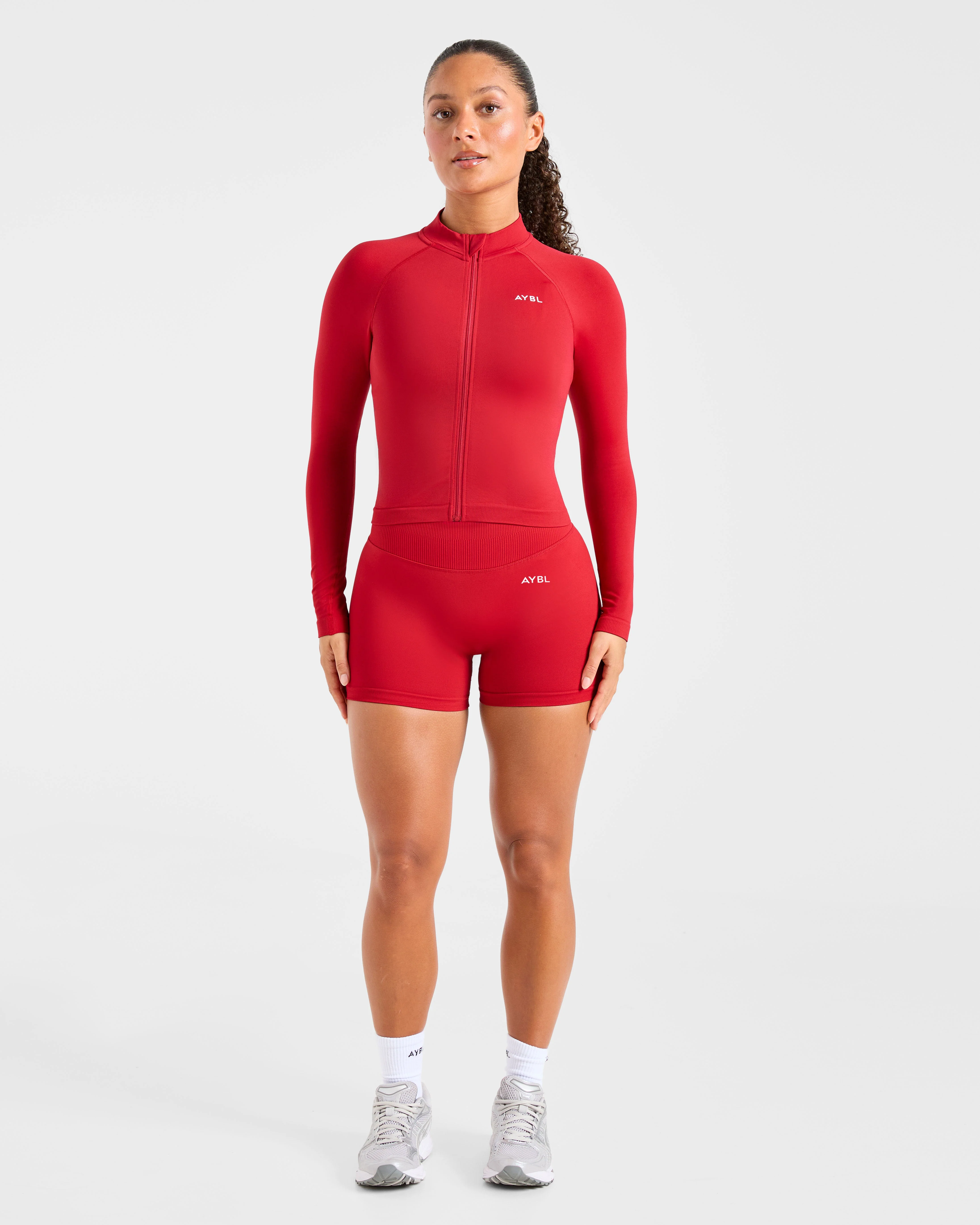 Enhance Seamless Jacket - Red - Image 3