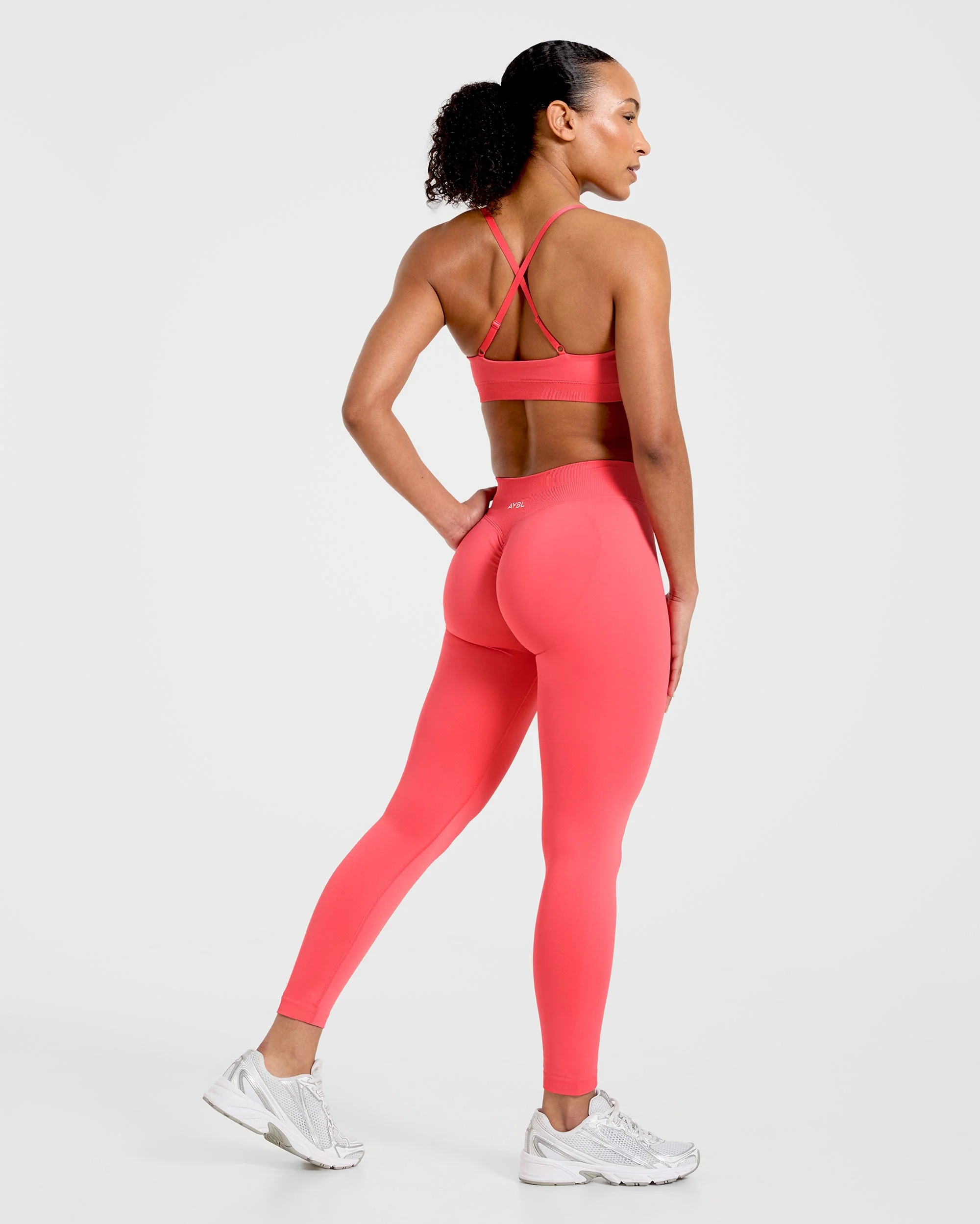 Enhance Seamless Leggings - Summer Coral - Image 3