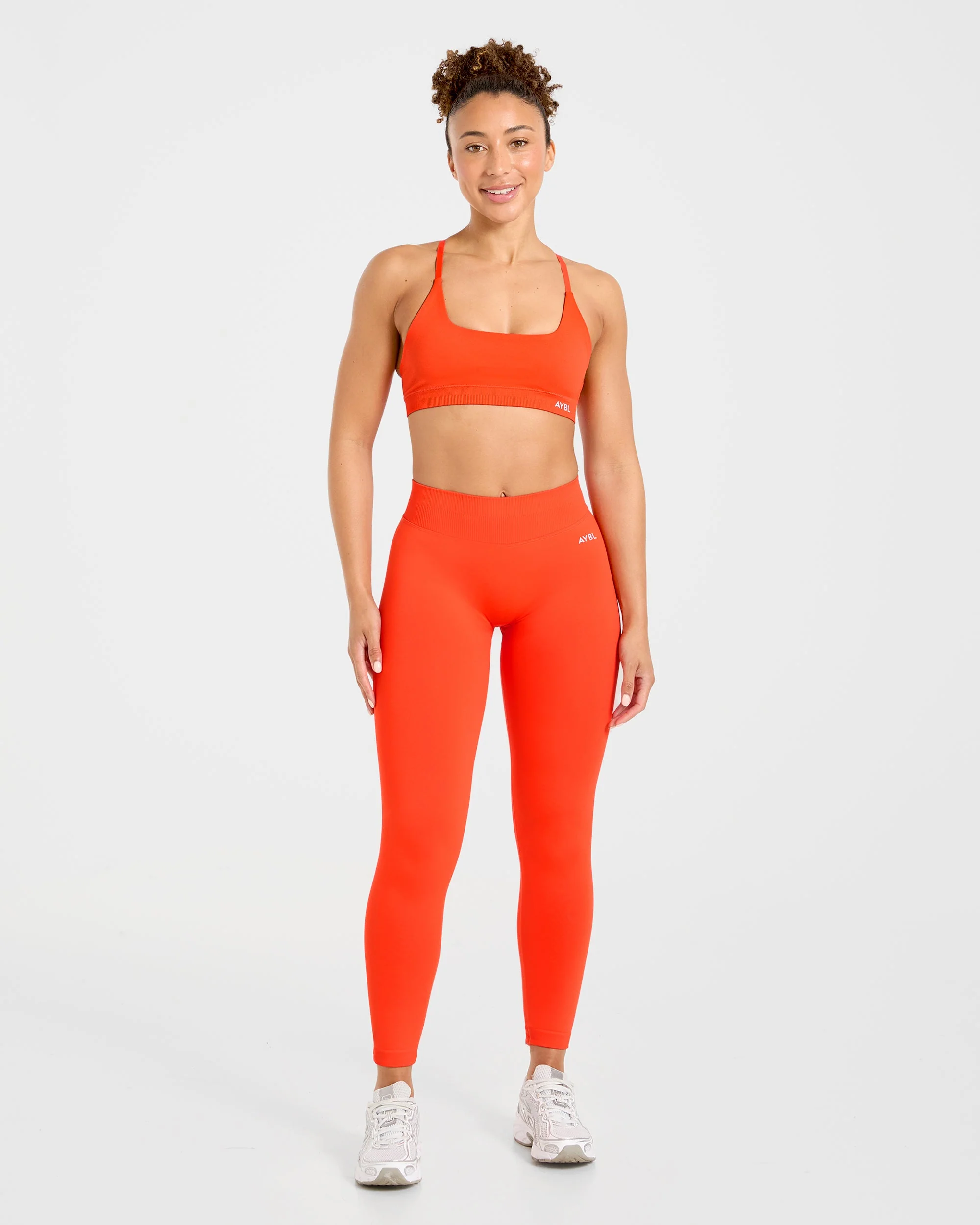 Enhance Seamless Leggings - Summer Orange - Image 3