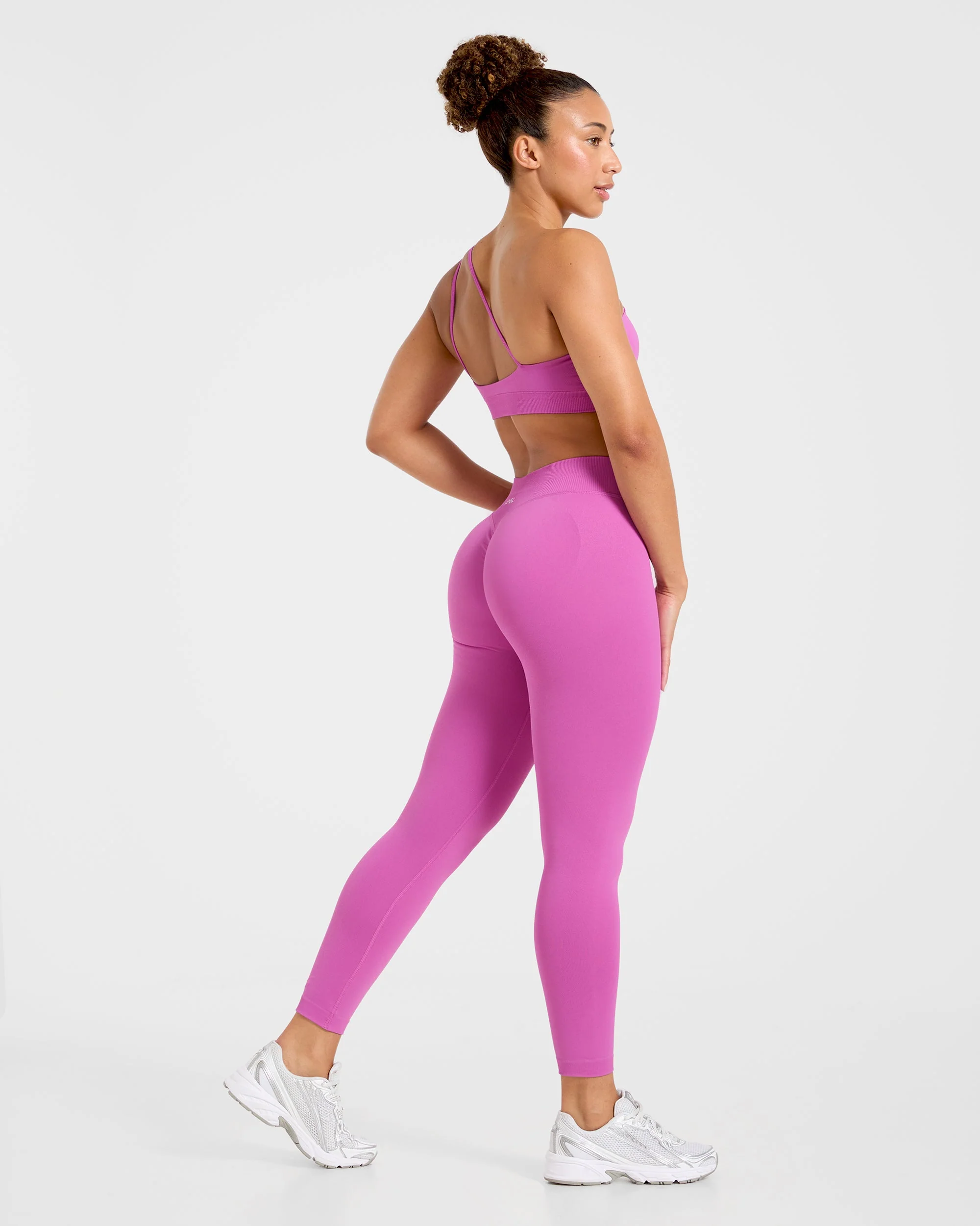 Enhance Seamless One Shoulder Sports Bra - Summer Violet - Image 4