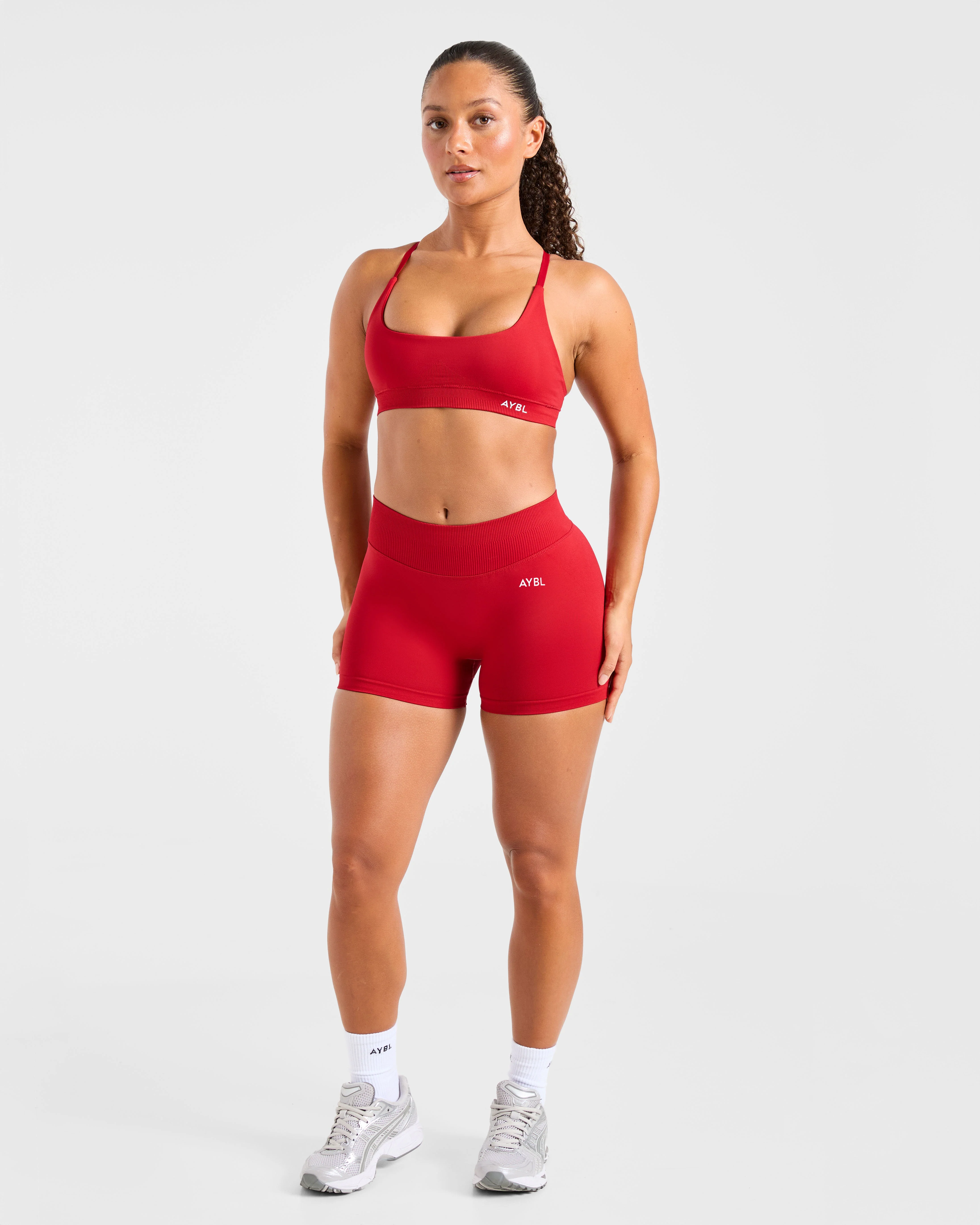 Enhance Seamless Shorts | 3.5"- Red - Image 3