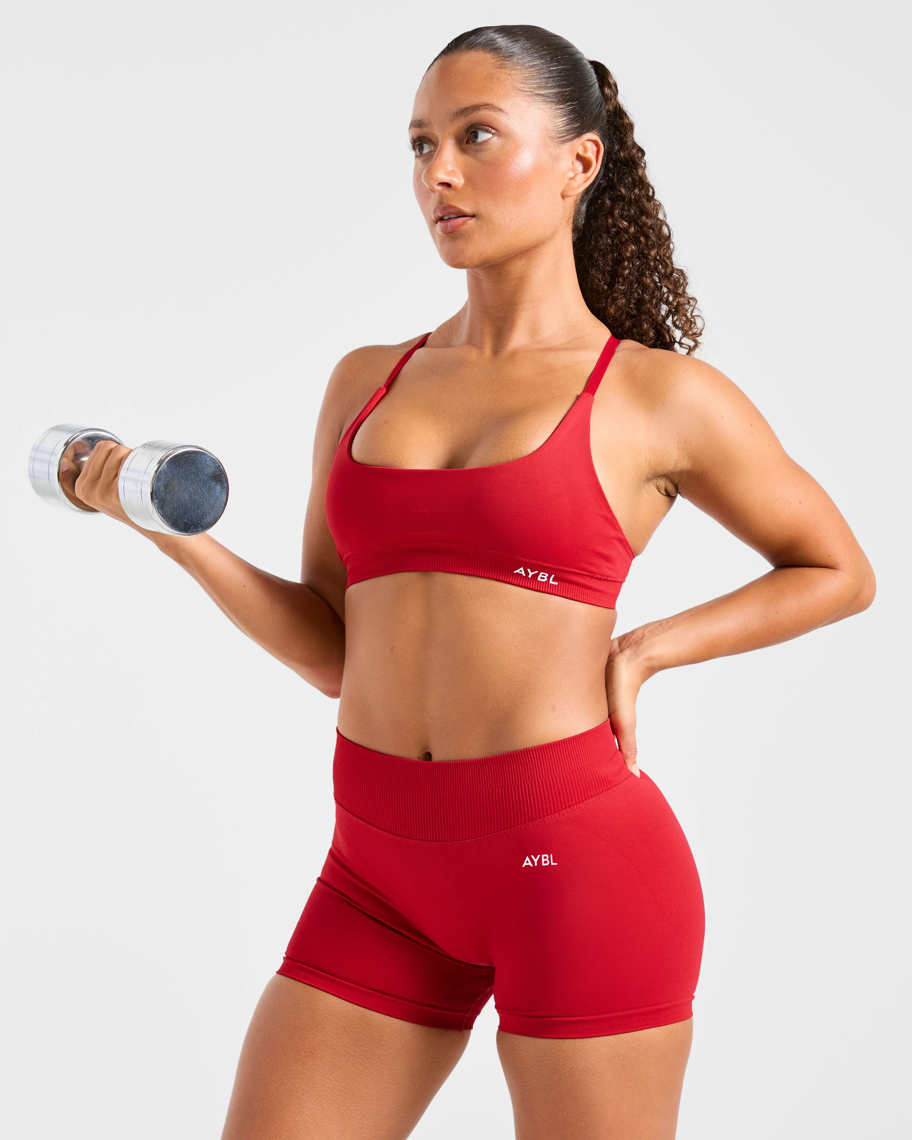 Enhance Seamless Shorts | 3.5"- Red - Image 7