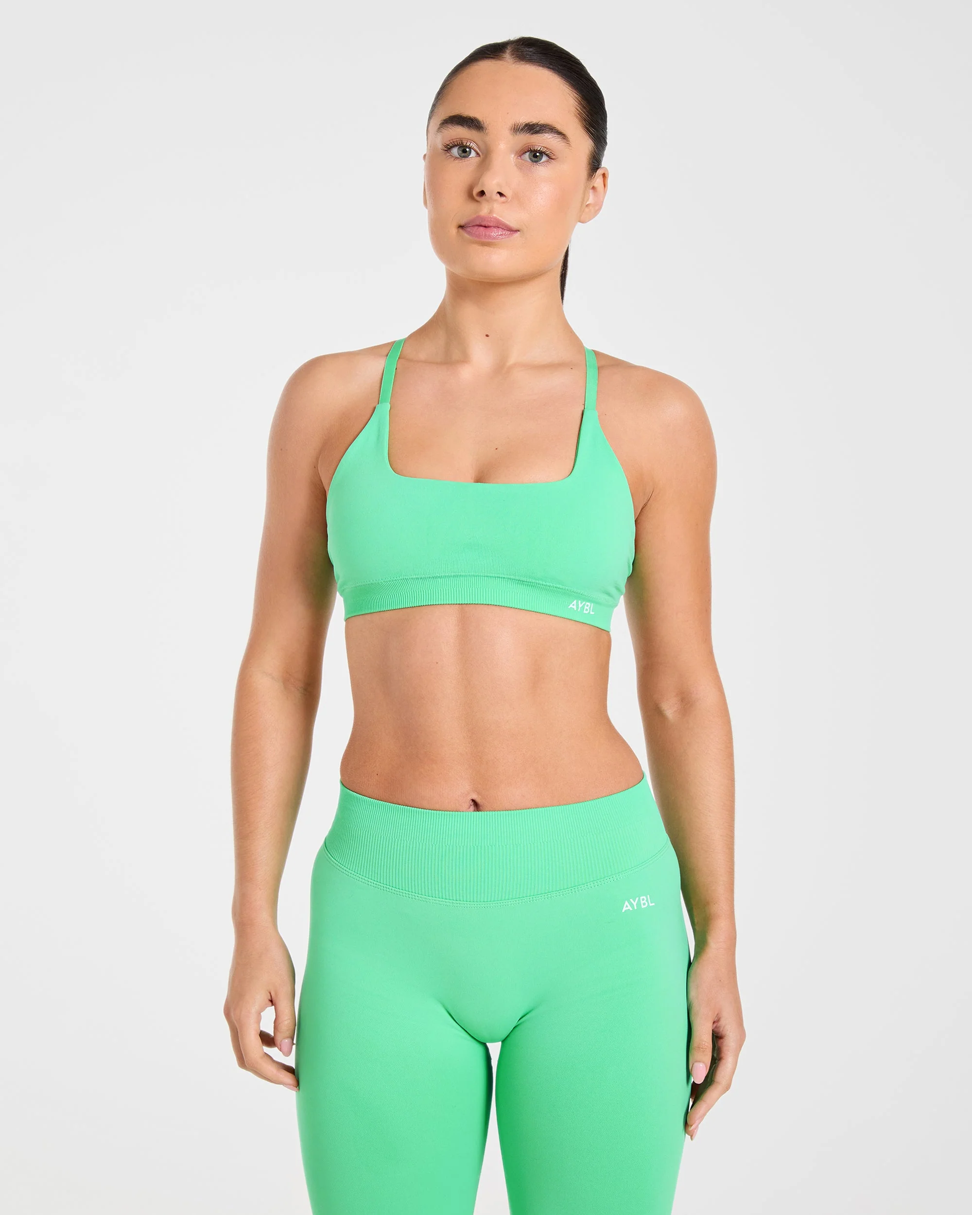 Enhance Seamless Sports Bra - Mint Green