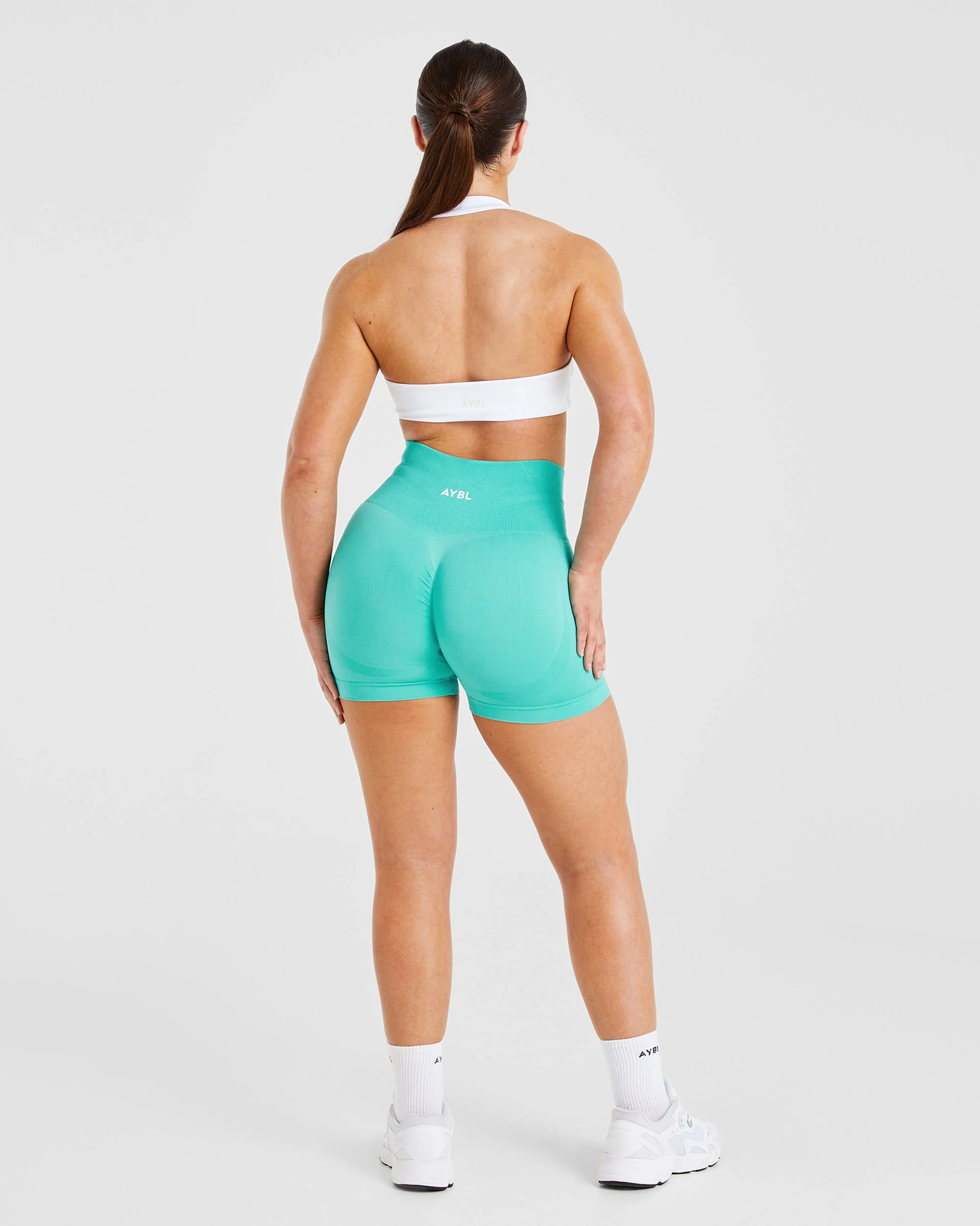 Essential Halterneck Sports Bra - White - Image 4